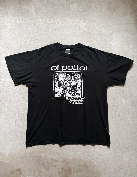 90s Oi Polloi Punk Tee | Size L