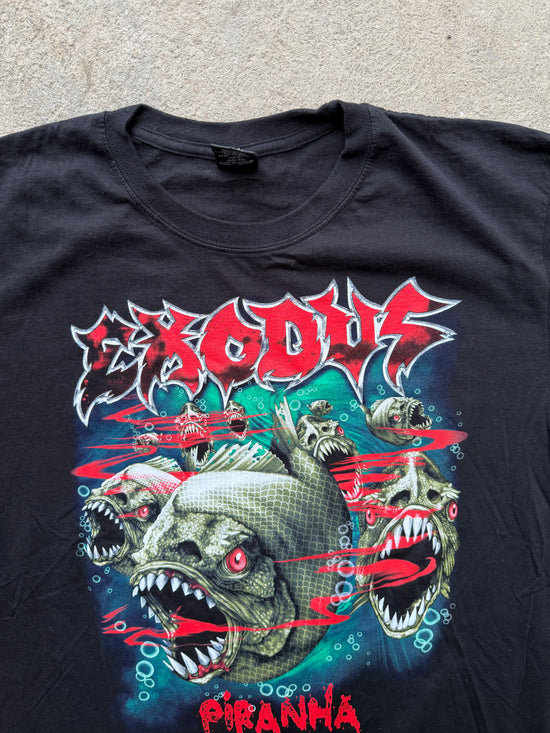 00s Exodus “Piranha” T-Shirt | Size XL