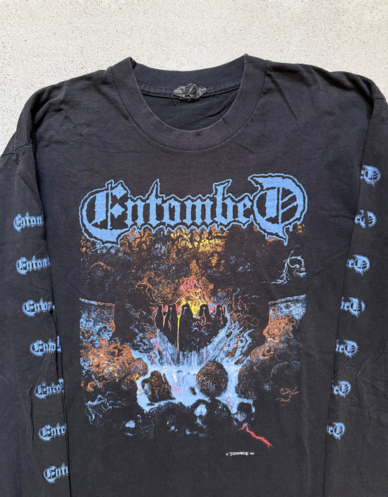 90s Entombed Clandestine 1991 Longsleeve |XL