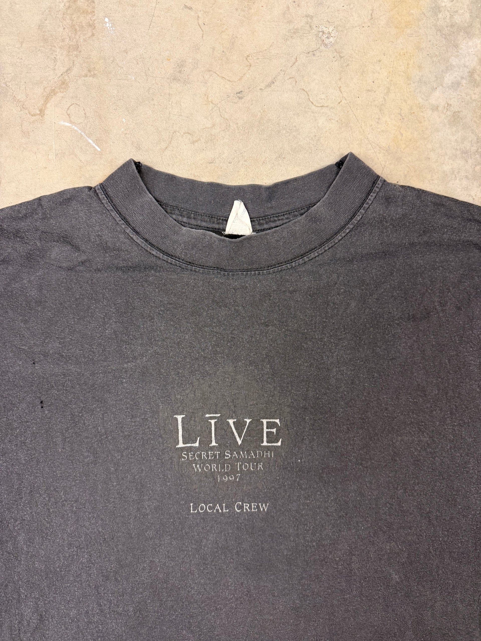 90s Live Secret Samadhi World Tour 1997 Local Crew Tee | Size XL