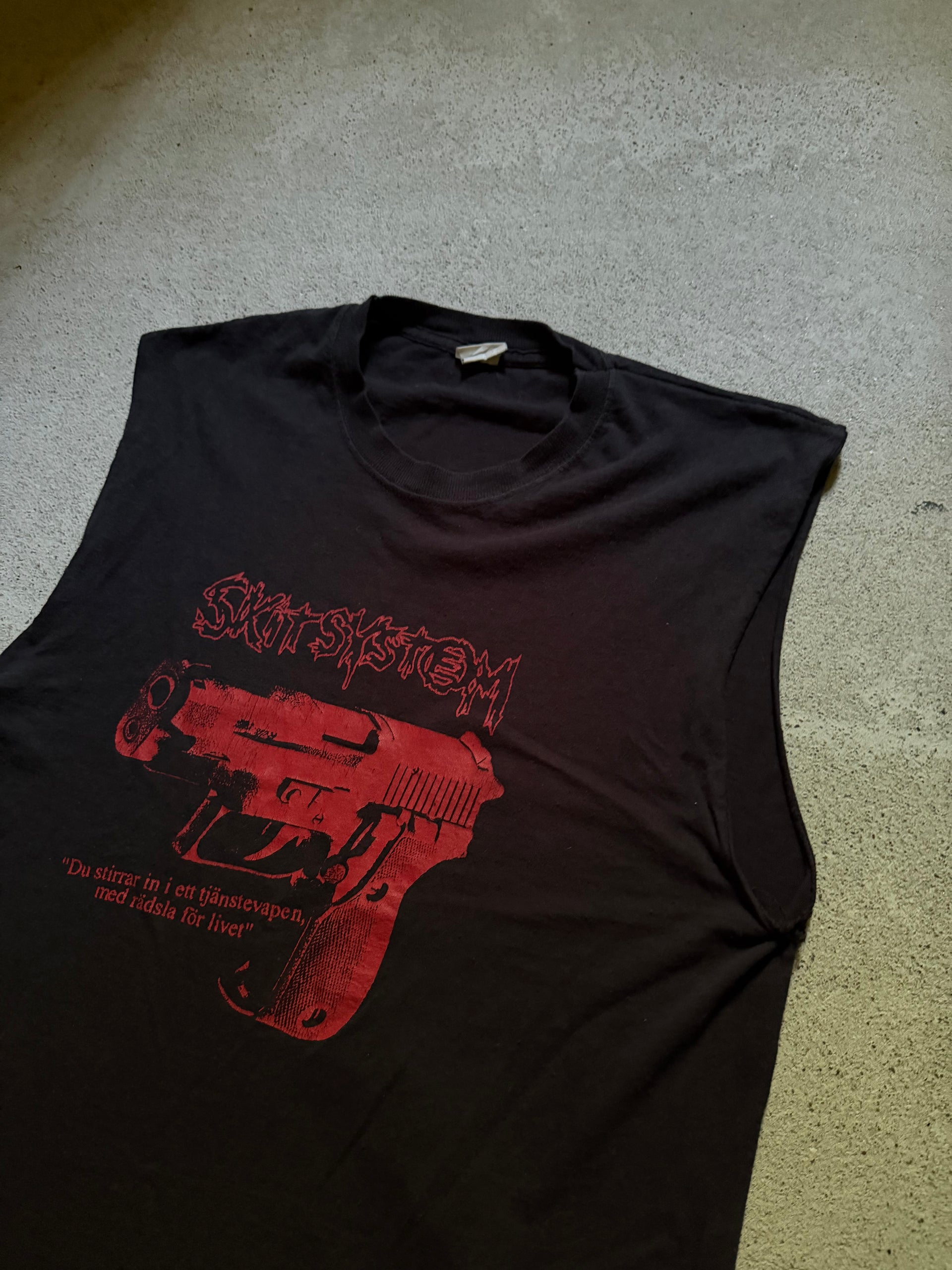 2000s Skitsystem Sleeveless T-Shirt|Size M