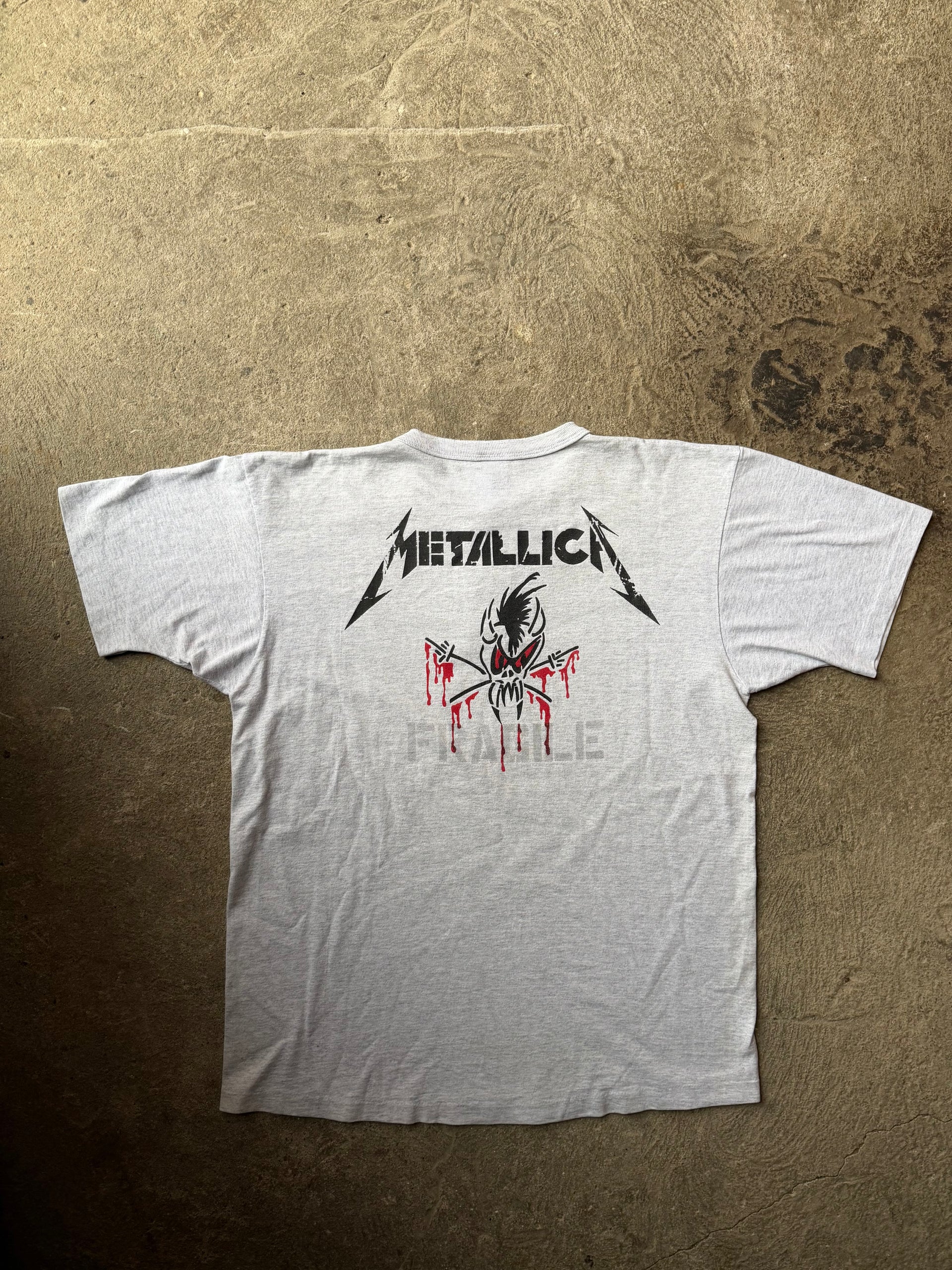 90s Metallica Live Shit Henley Tee | Size XL