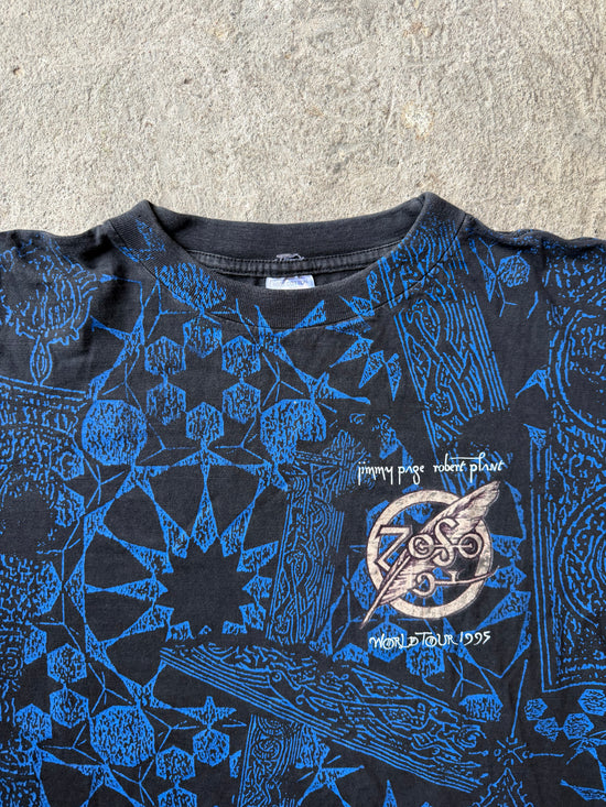 90s Page & Plant World Tour 1995 AOP Tee | Size XL