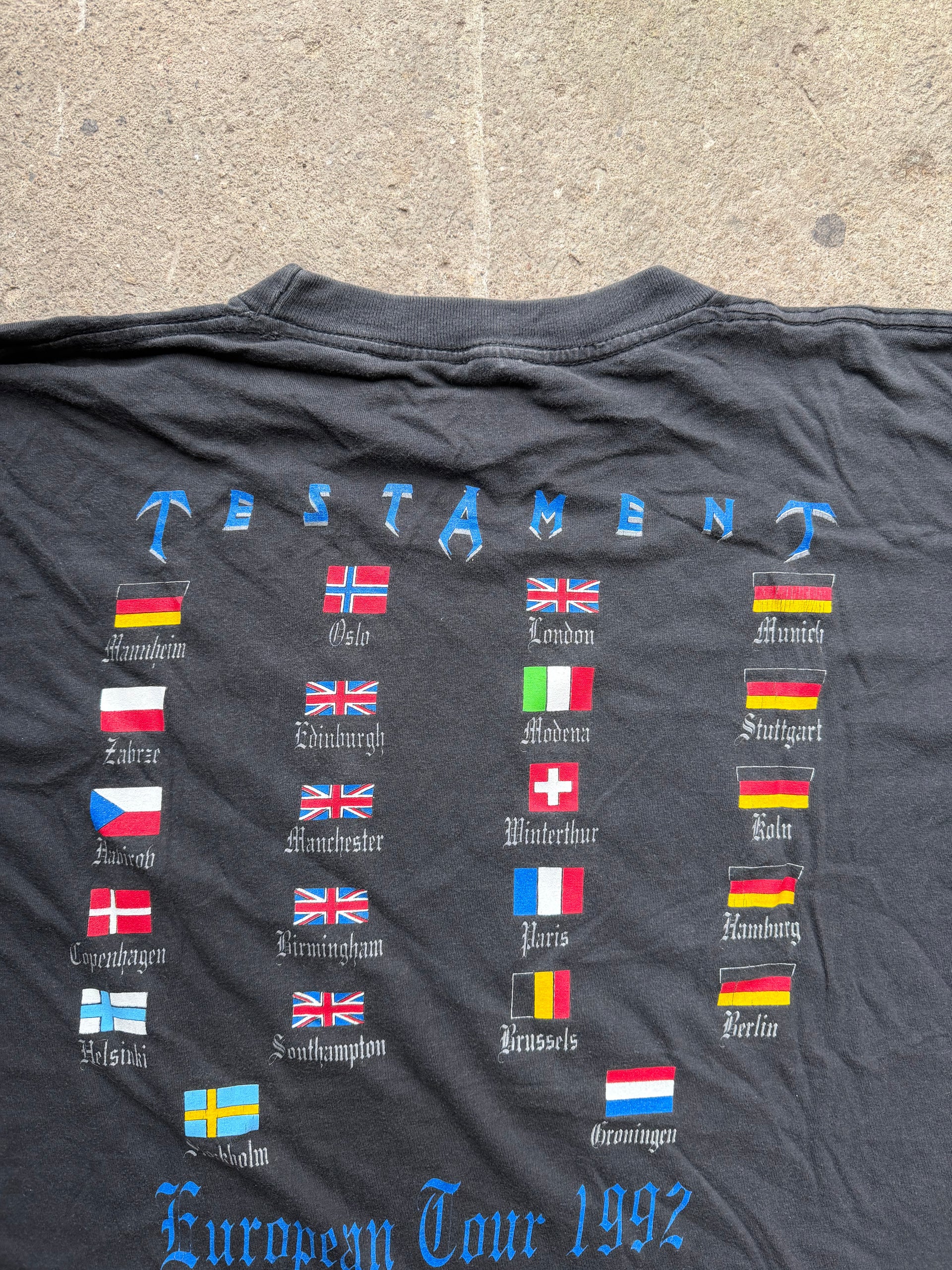 90s Testament European Tour 1992 Longsleeve | Size XL