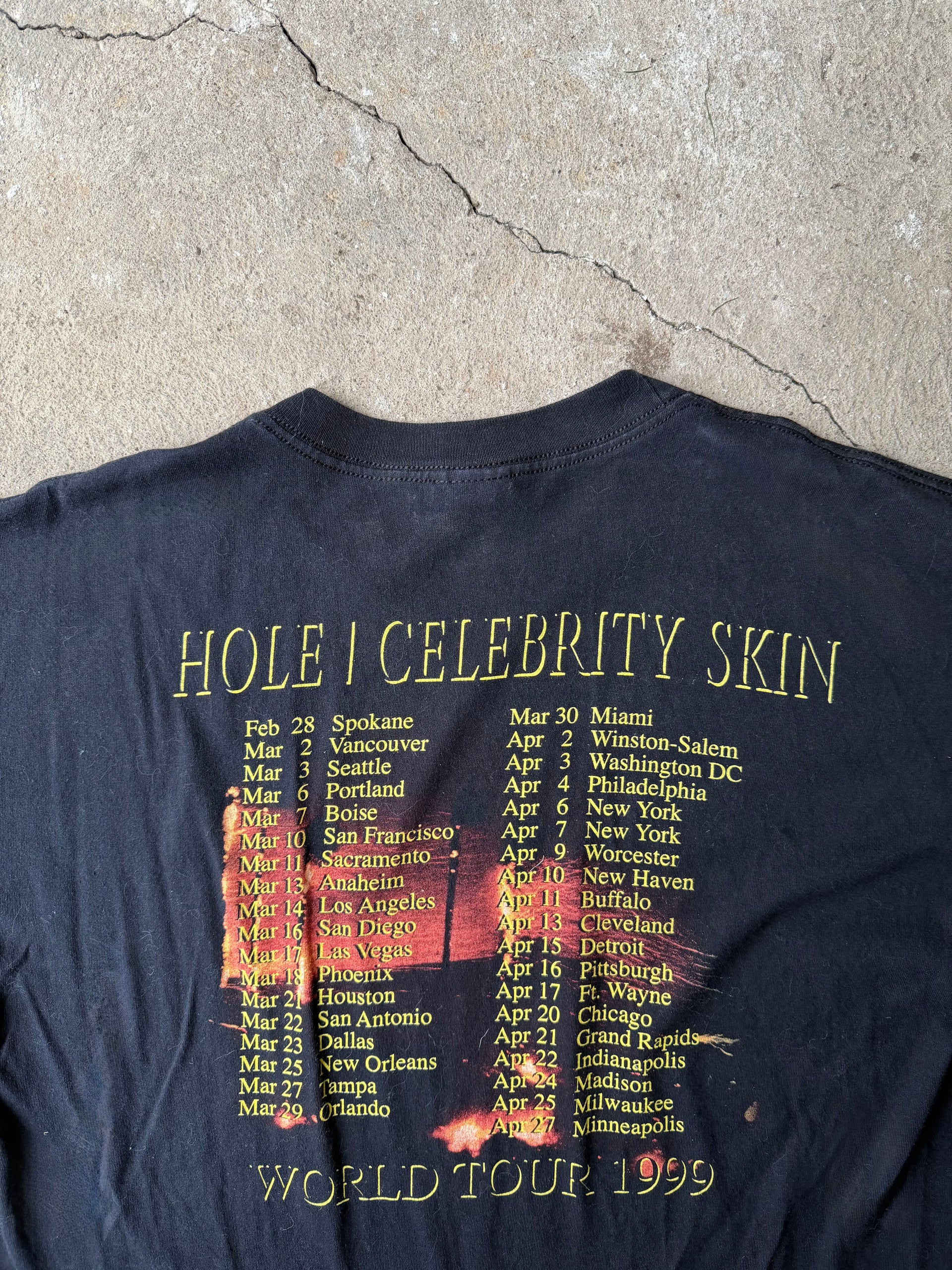90s Hole “Celebrity Skin” World Tour 1999 T-Shirt | Size XL