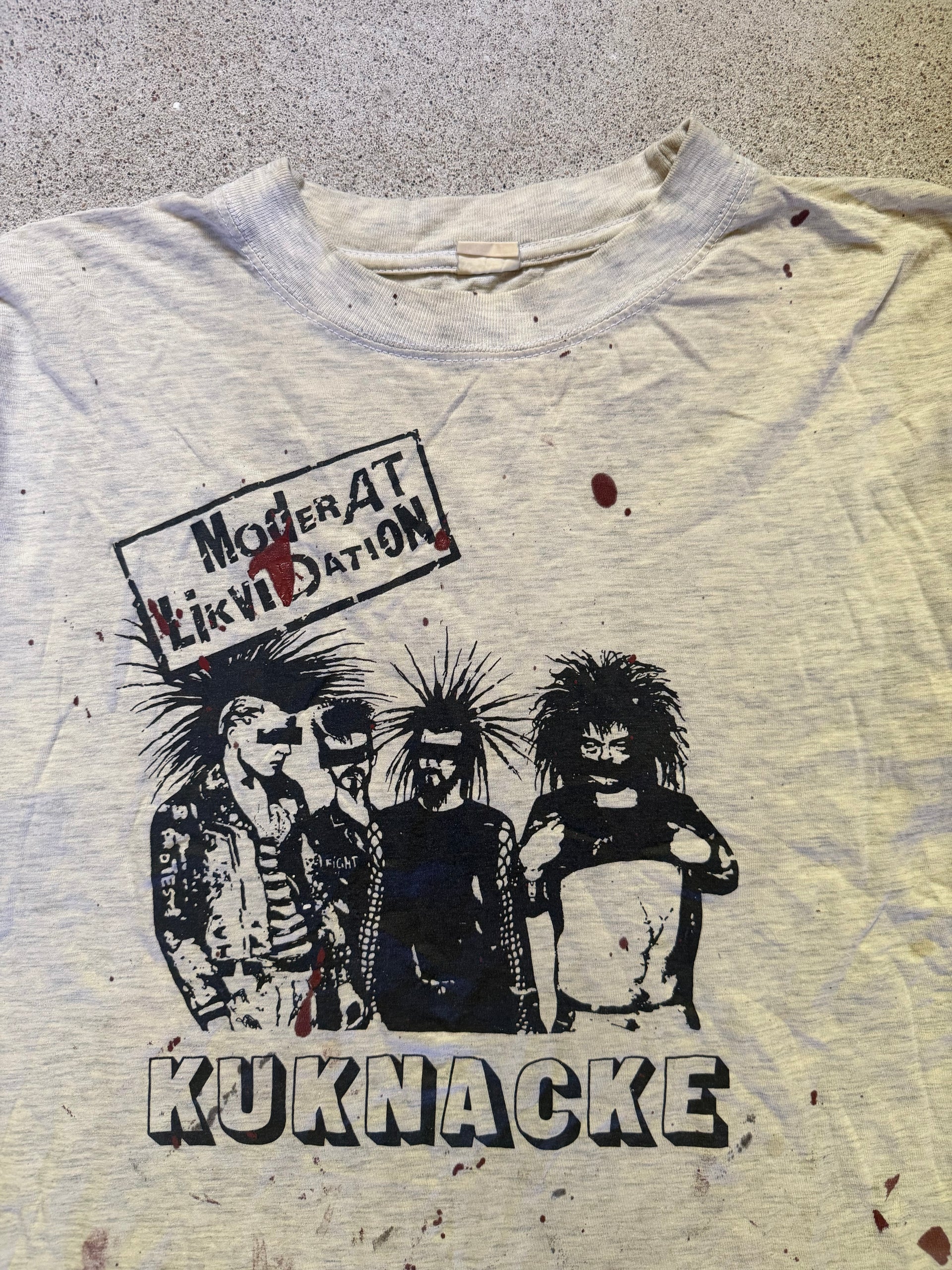 90s Moderat Likvidation “Kuknacke” Distortion Records T-Shirt | Size L