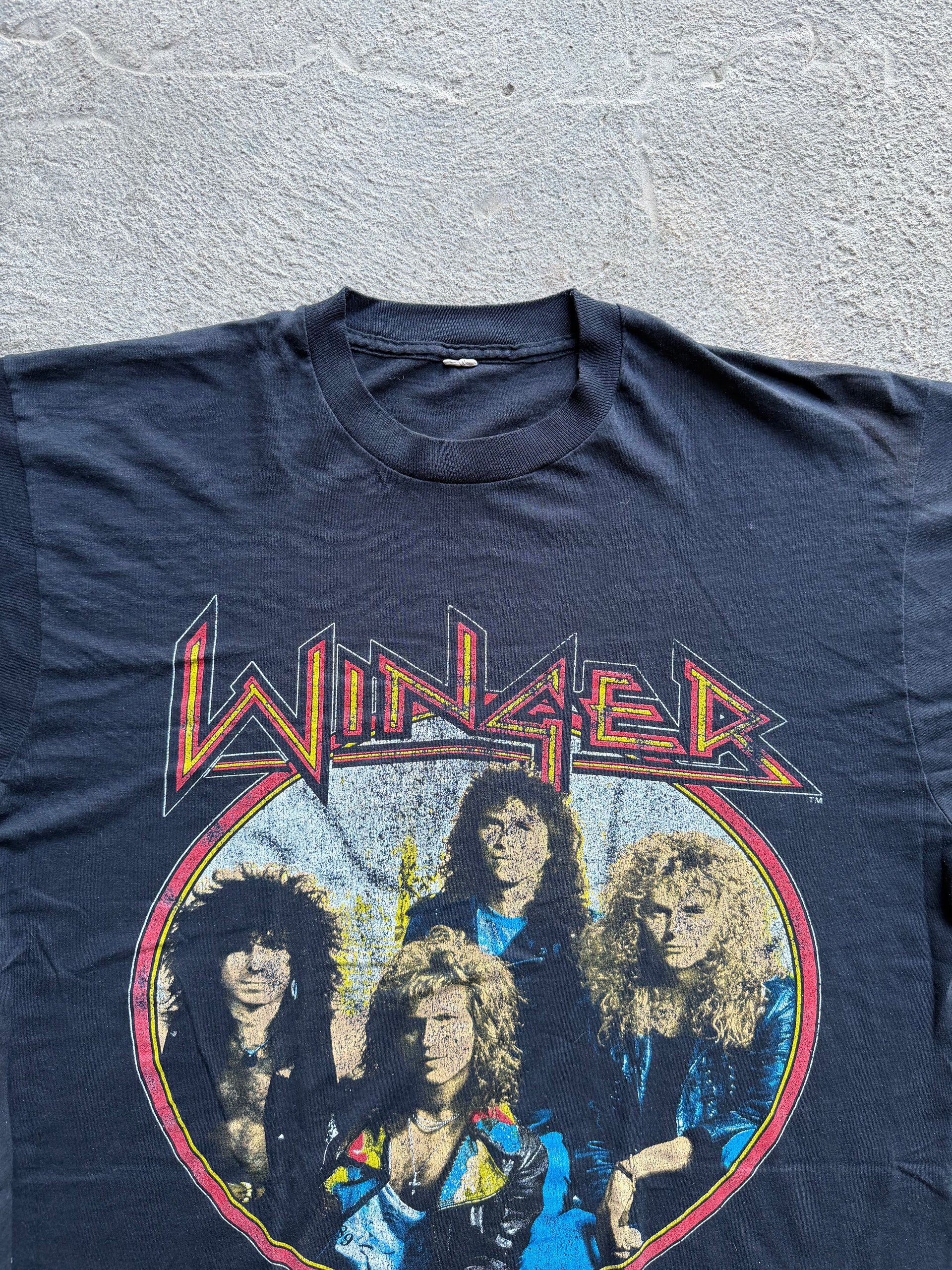 Winger 1989 Vintage Band Tee | Size L