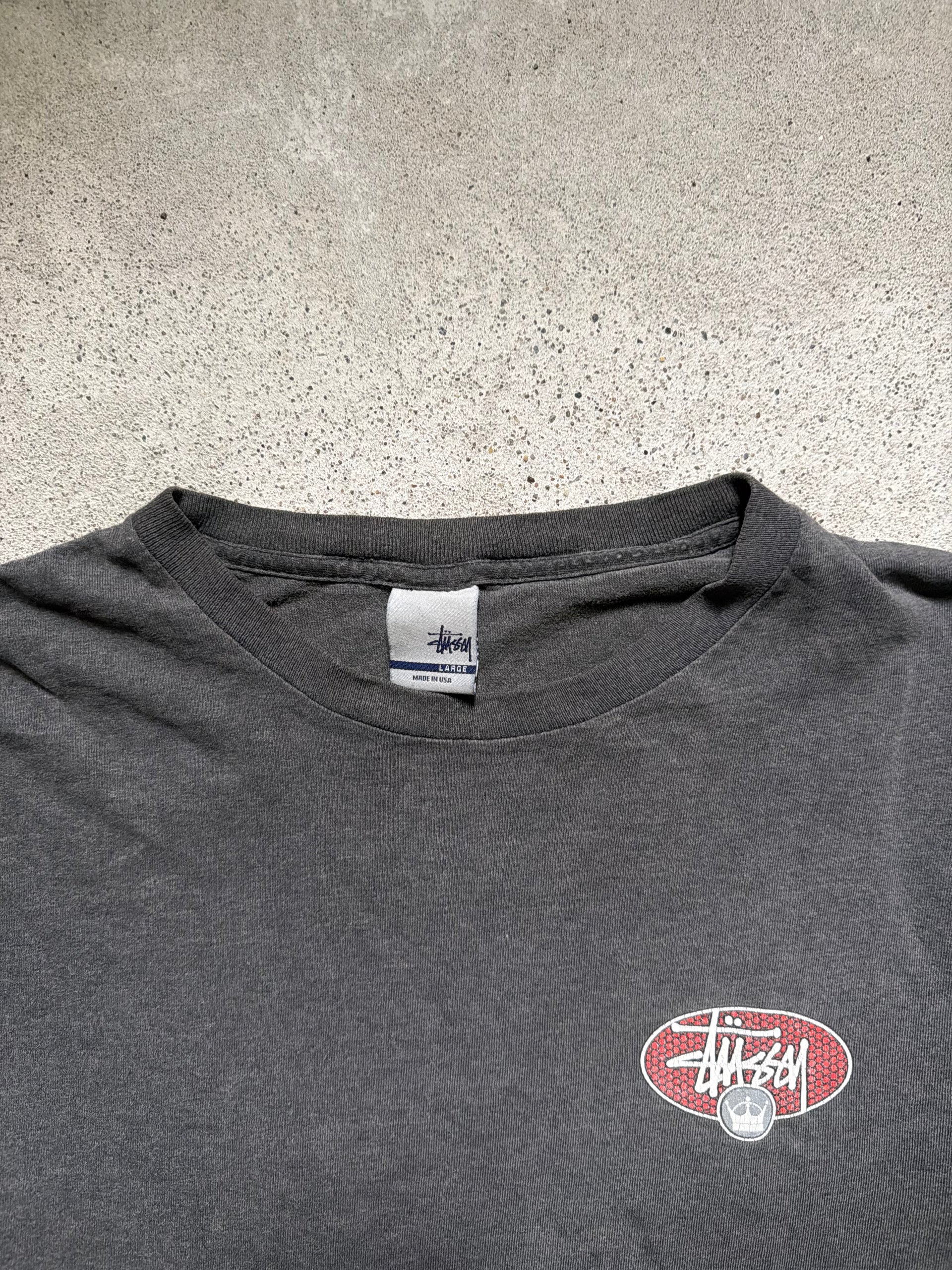 90s Stüssy Crown Logo T-Shirt | Size L