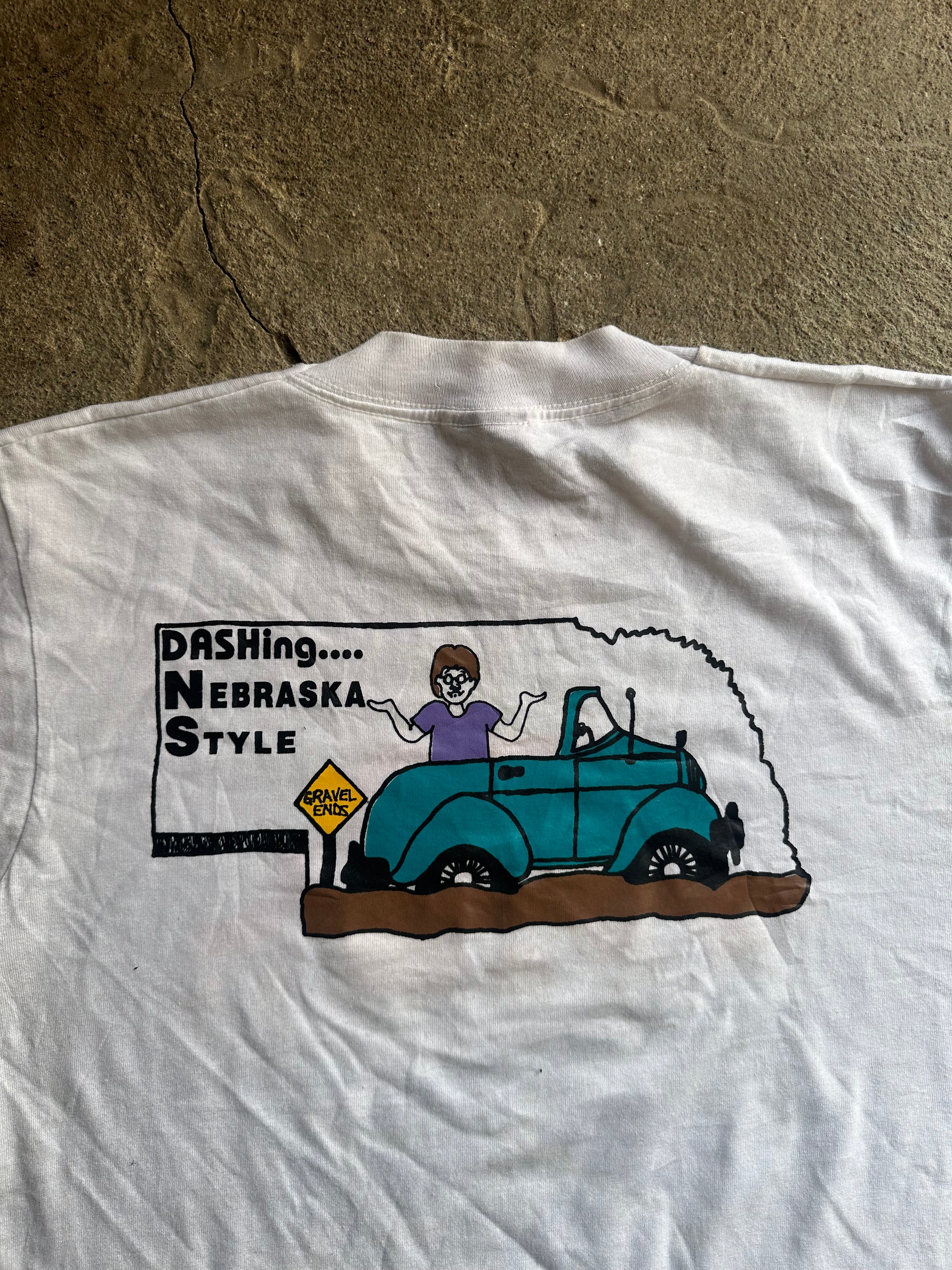 1990s DASH Nebraska Tee | Single Stitch | Size M
