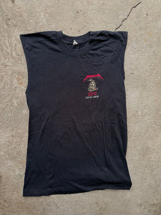 90s Metallica Stadium Tour 1993 Local Crew Sleeveless Tee | Size XL