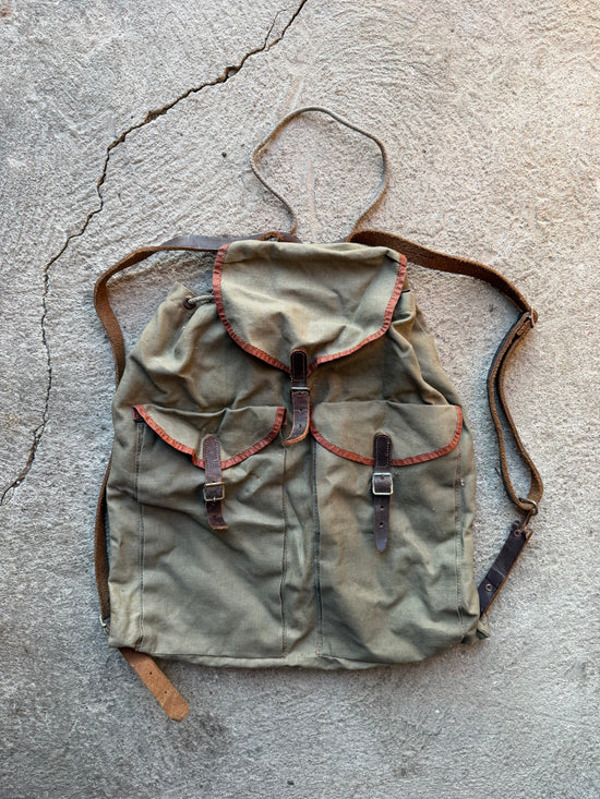 1950s Utility Canvas Backpack