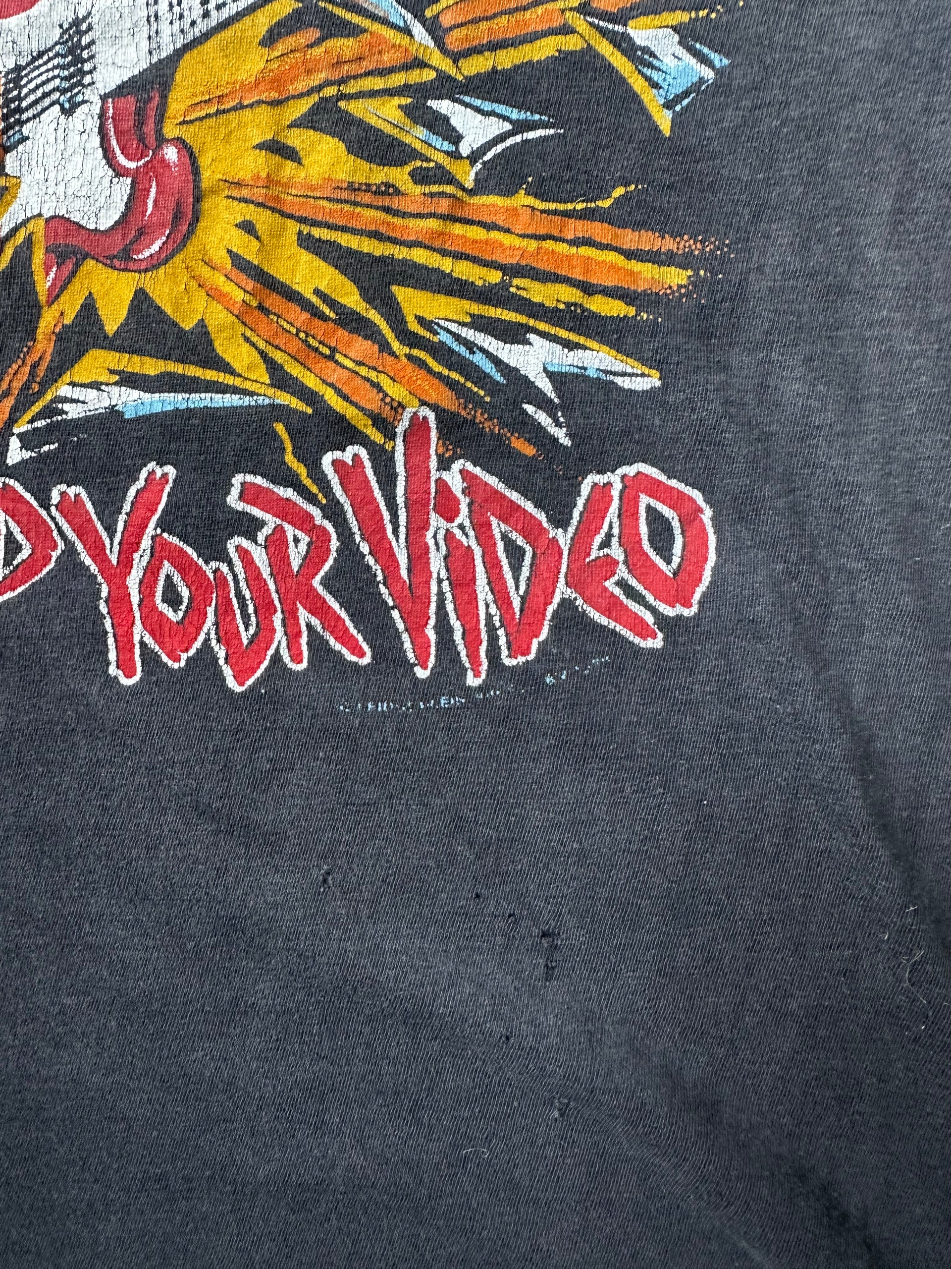 80s AC/DC Blow Up Your Video Vintage Tee | Size XL