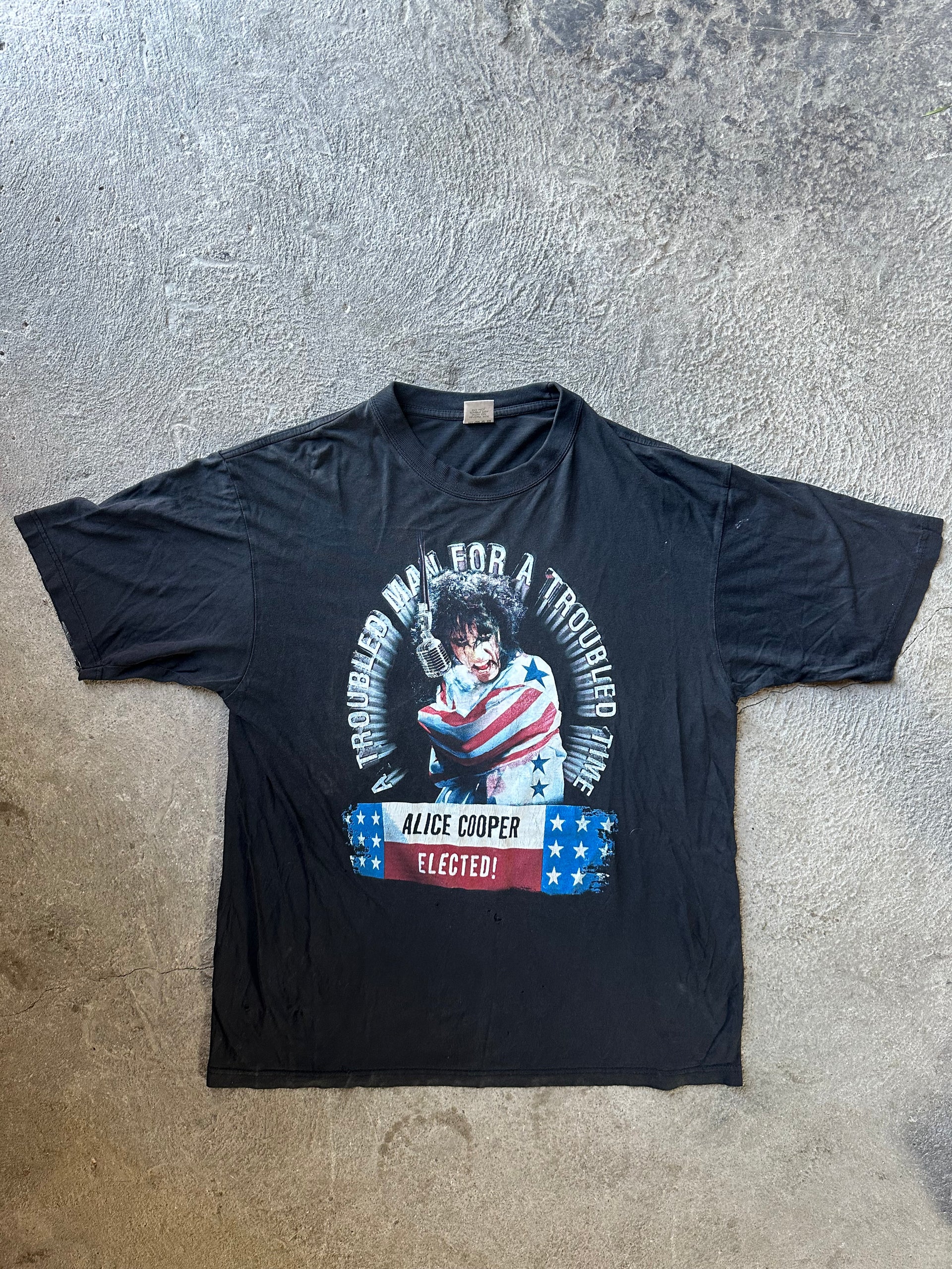 2001 Alice Cooper Elected Vintage Tee | Size XL