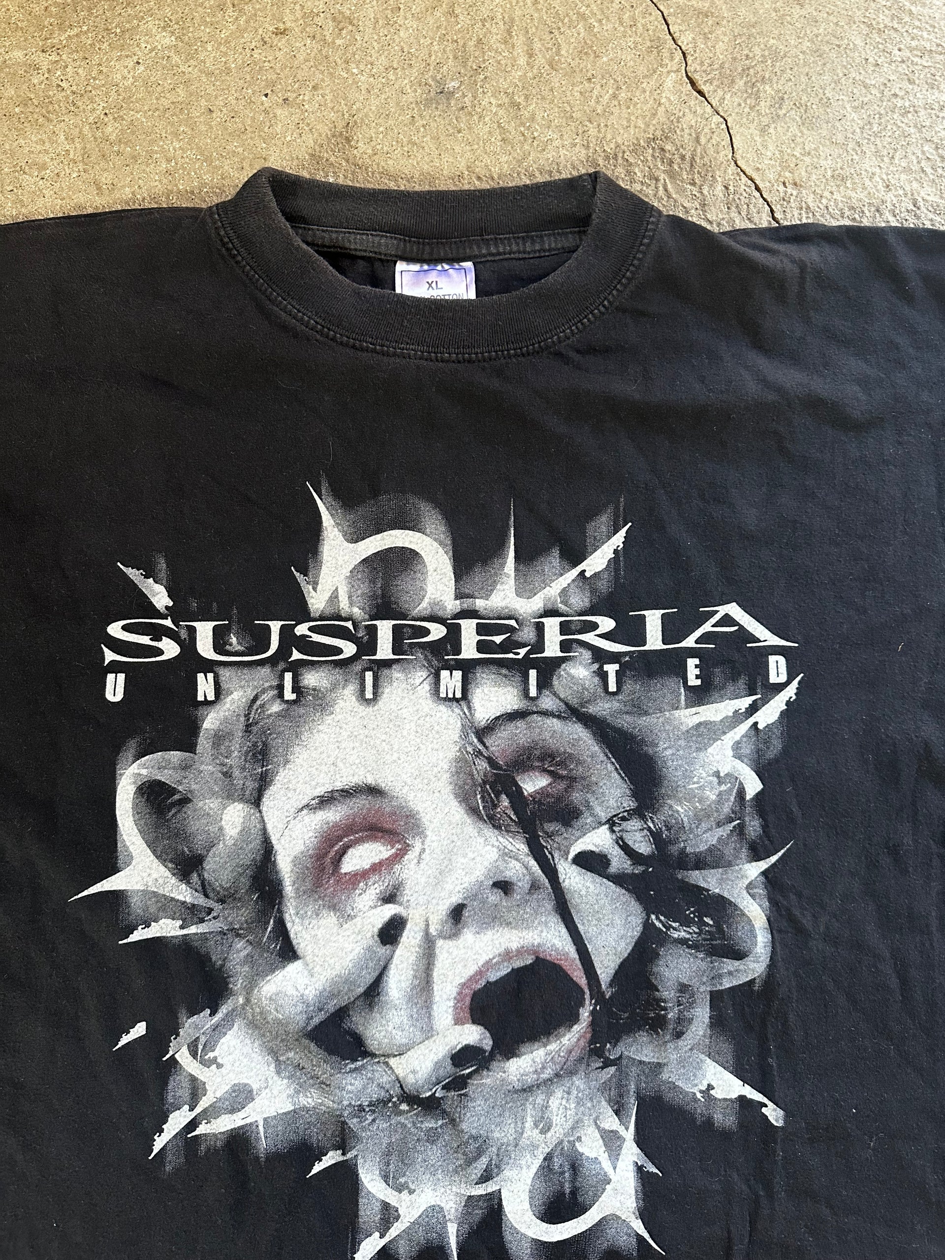 Susperia “Unlimited” Longsleeve 2004 | Official Band Merch | Size XL