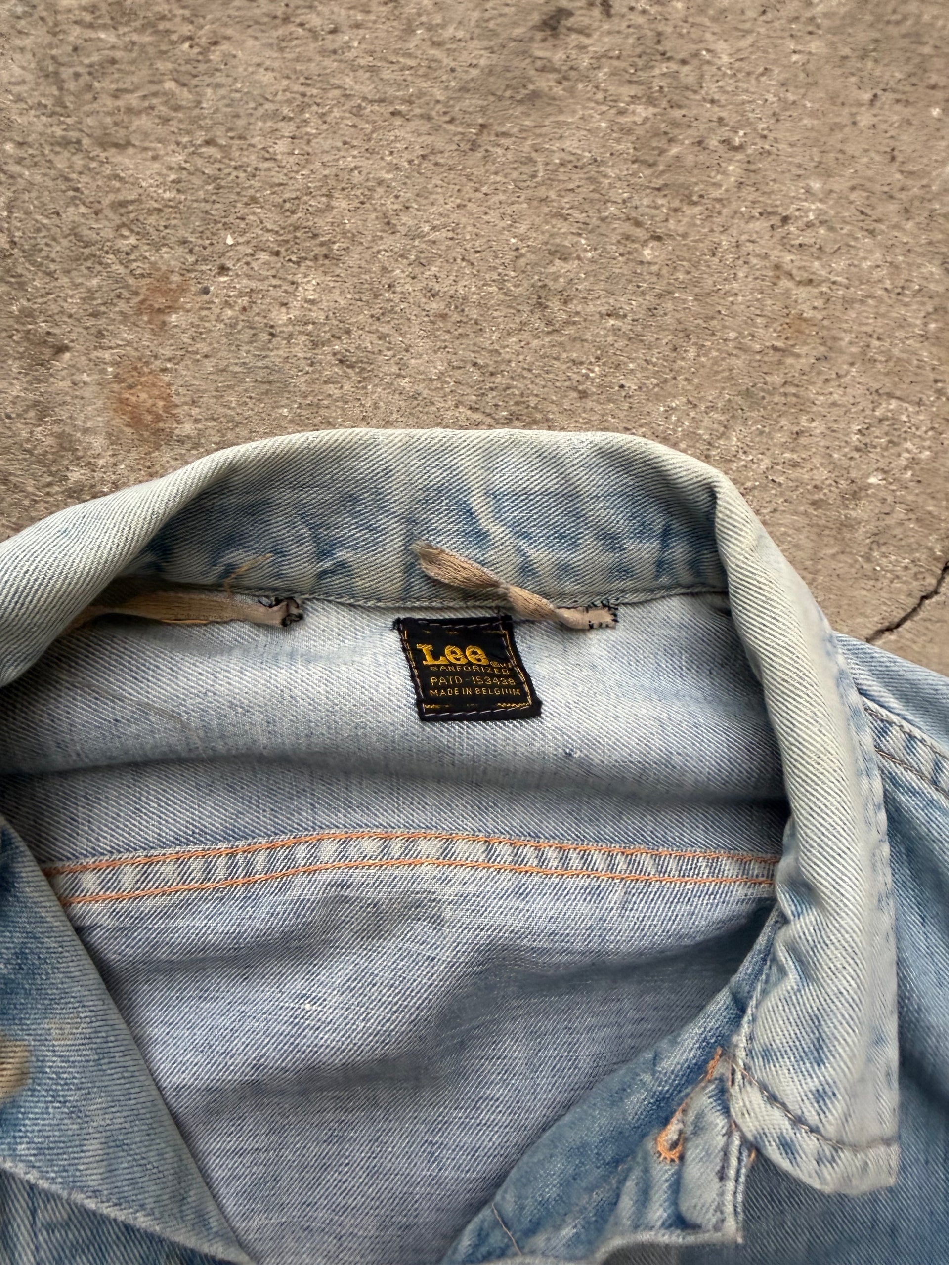 70s Lee Light Wash Denim Jacket | Size M/42
