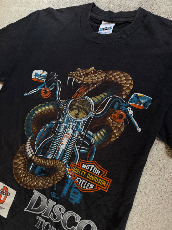 90s Harley Davidson Disco Tour 1994 Snake T Shirt | Size L