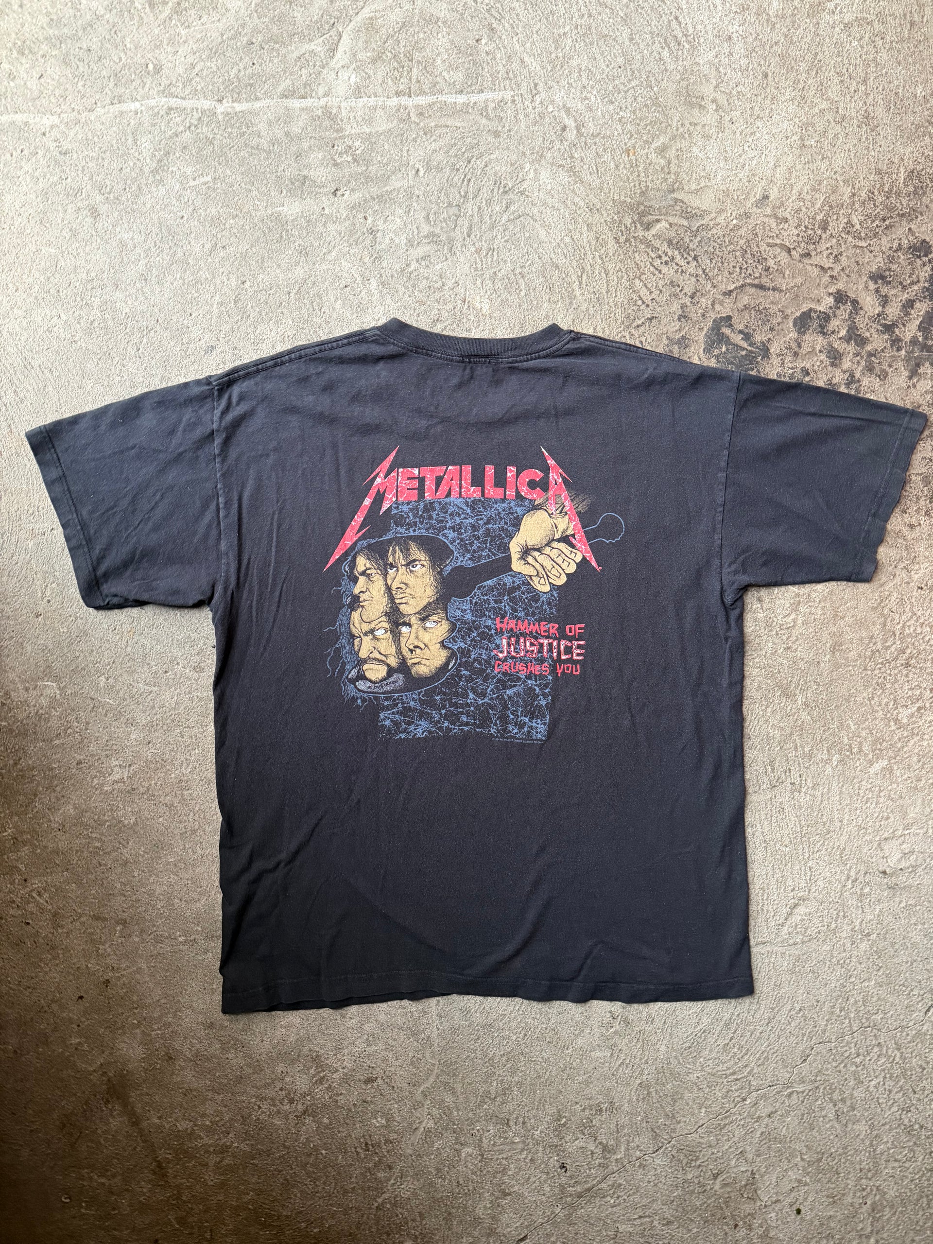 90s Metallica And Justice For All 1994 Giant Tee | Size XL