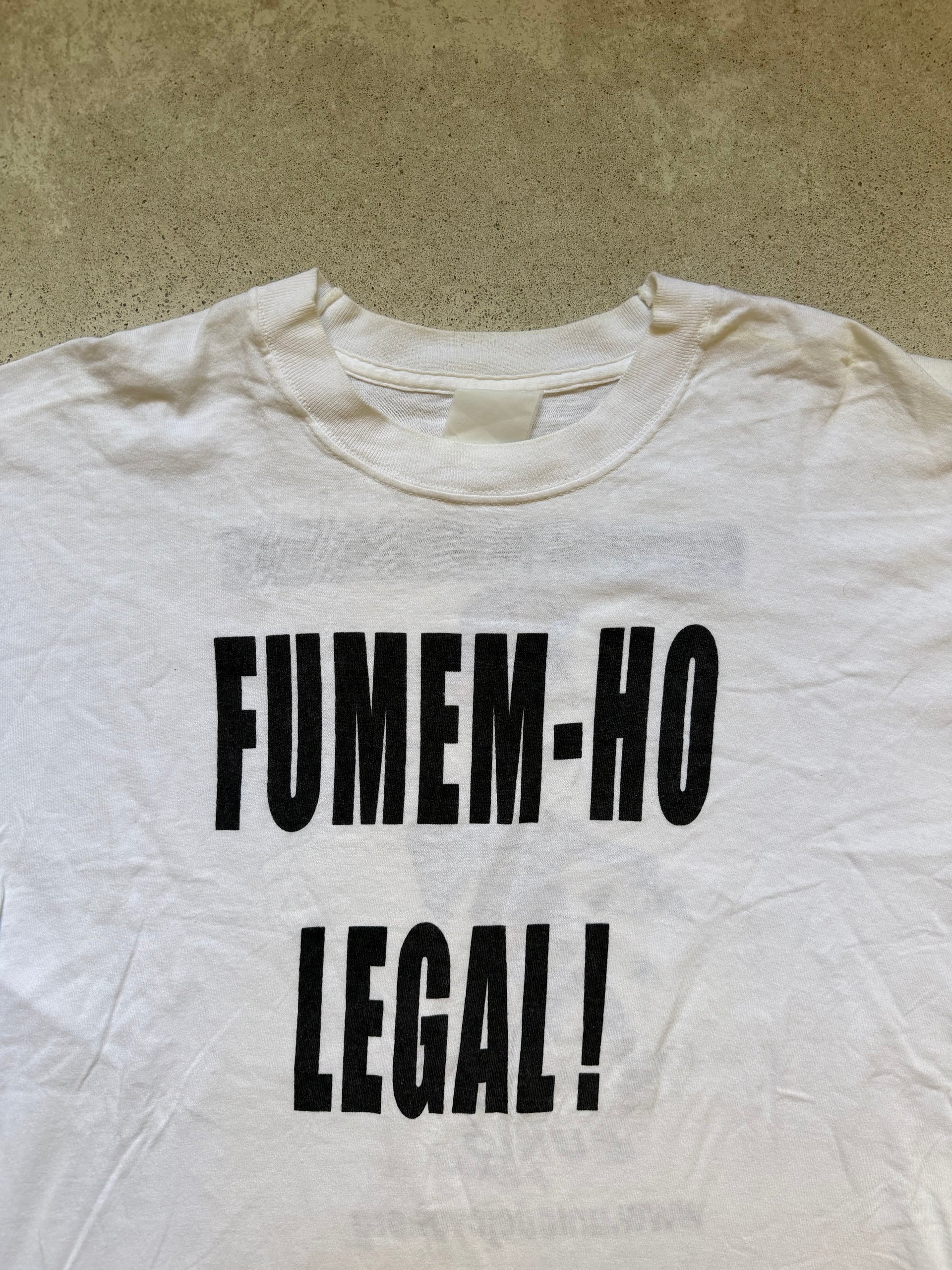 90s Fumem Ho Legal Tee | Size L