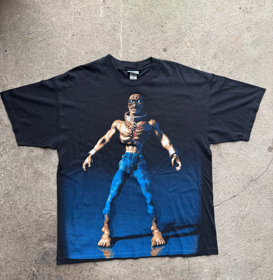 90s Iron Maiden Eddie Graphic all over print Tee | Size XL