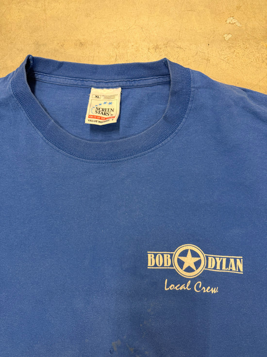 90s Bob Dylan Never Ending Tour Local Crew T-Shirt | Size XL