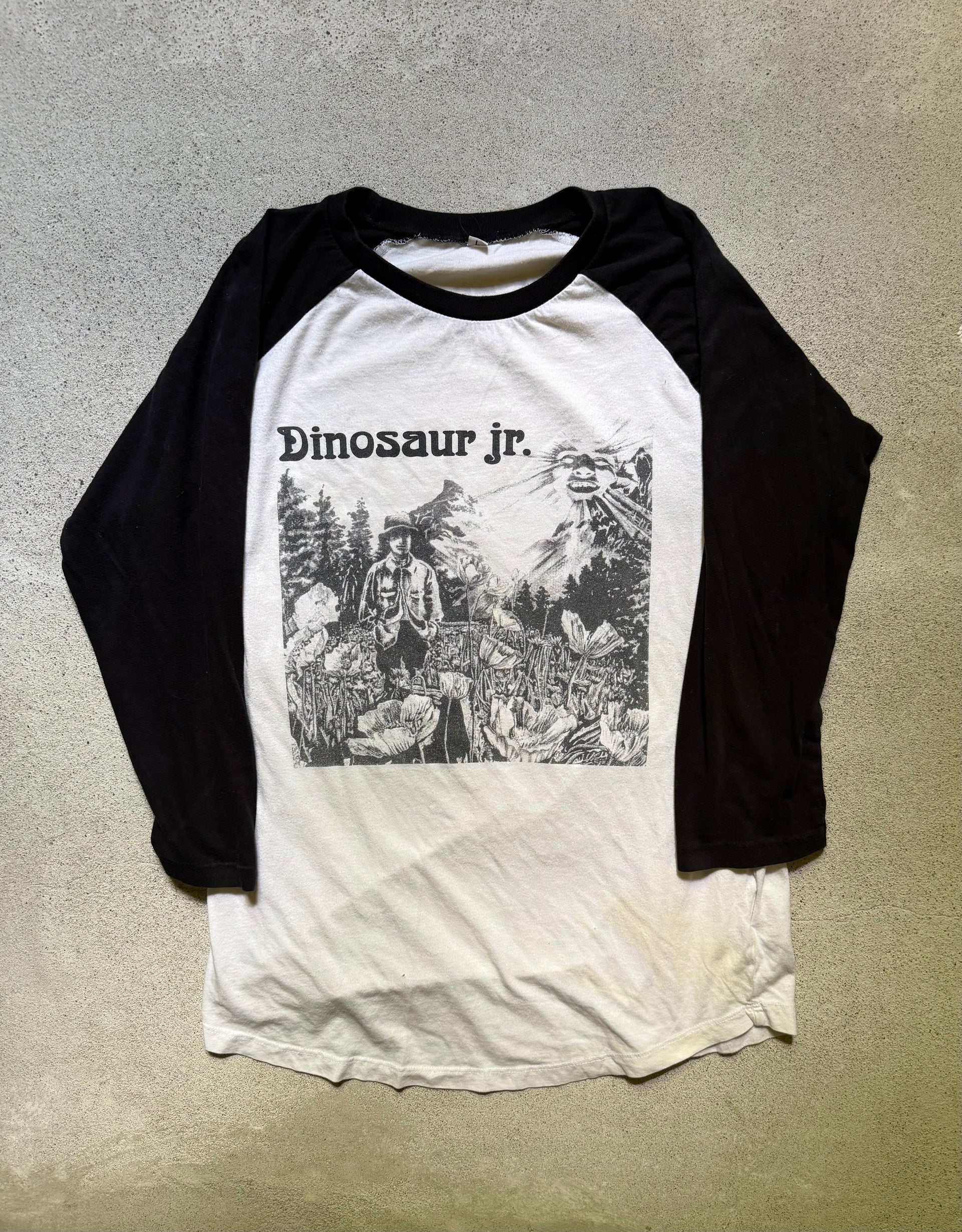 2000s Dinosaur Jr. Raglan Long Sleeve Tee | Size L