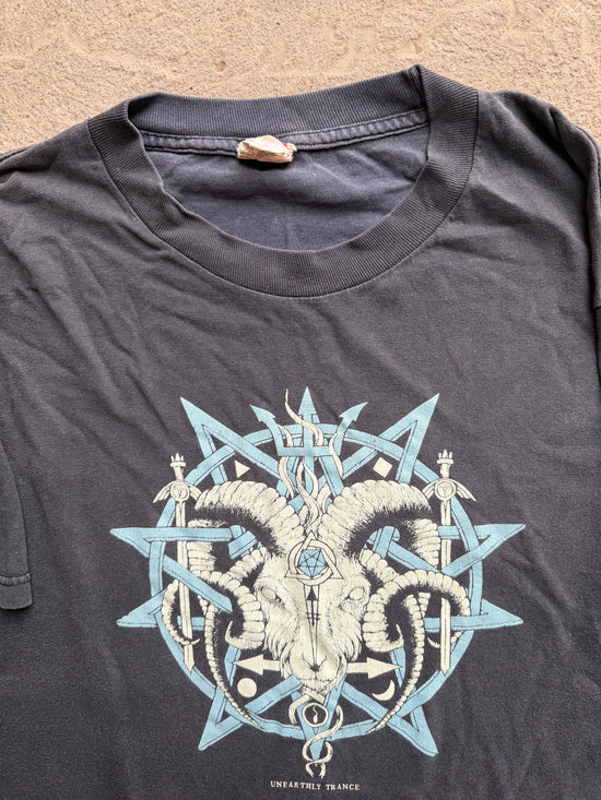 00s Unearthly Trance Goat Sigil Tee | Size L