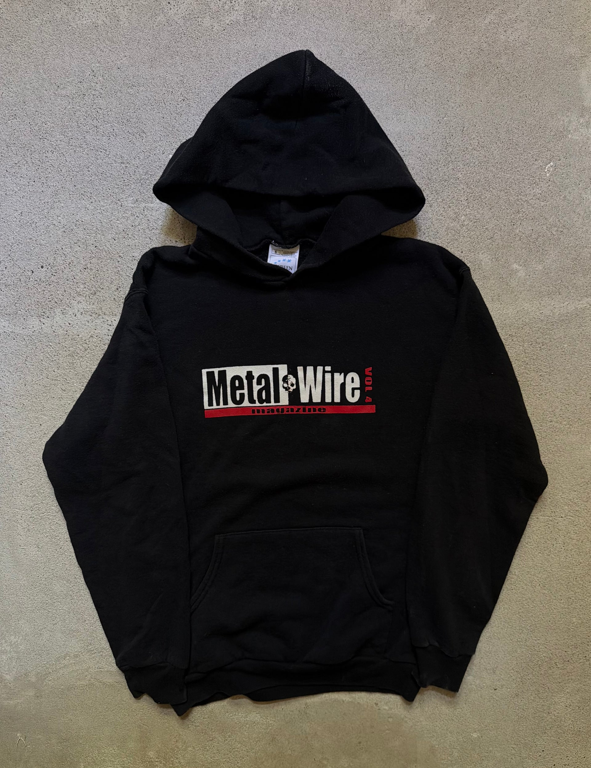 2000s Metal Wire Magazine Hoodie | Size S