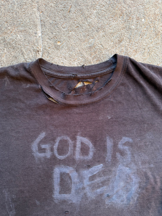 00s Vintage “God Is Dead” Distressed Tee | Size L