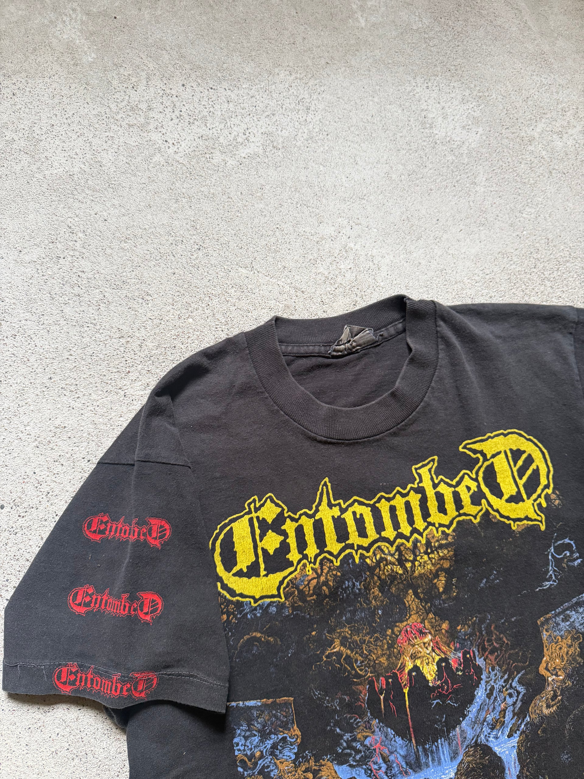 90s Entombed Clandestine 1991 Tee | Size L