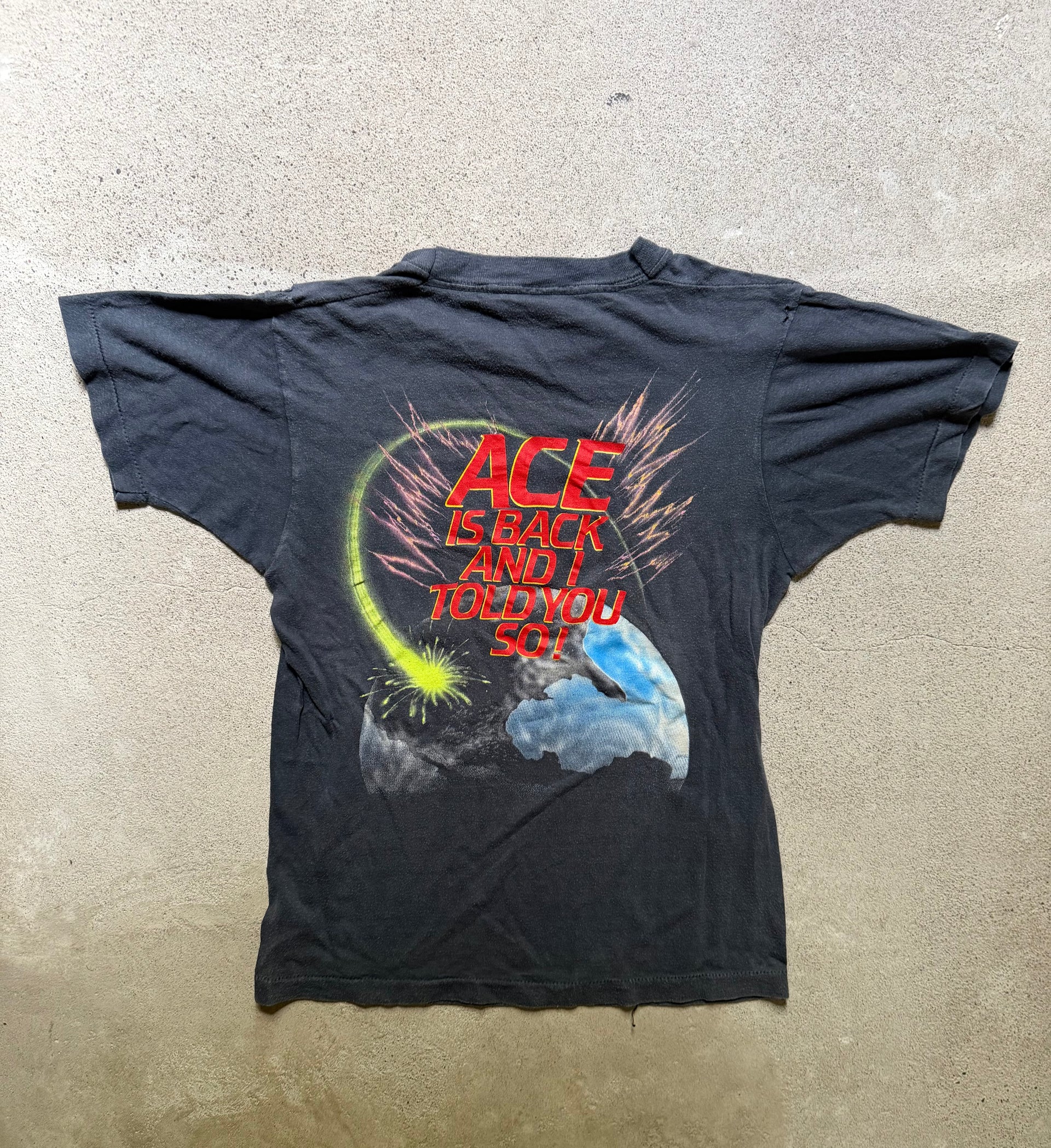 80s Ace Frehley Frehley’s Comet Tour Tee | Size S/M