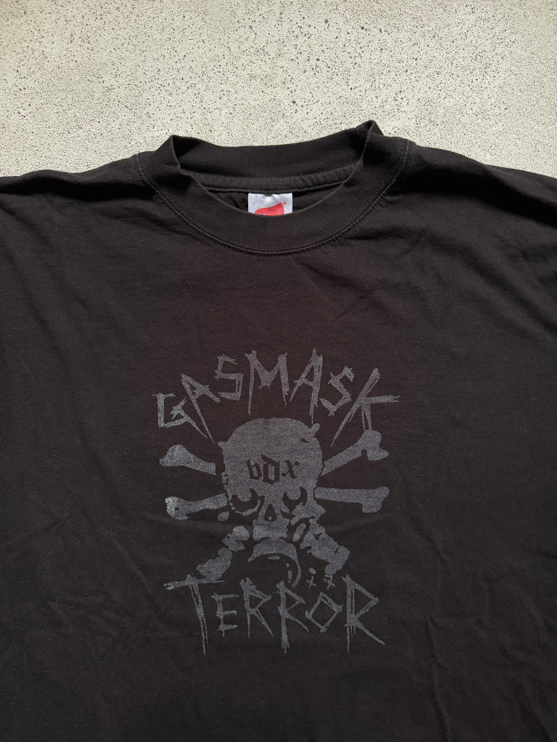 2000s Gasmask Terror “BDX” T-Shirt Size L