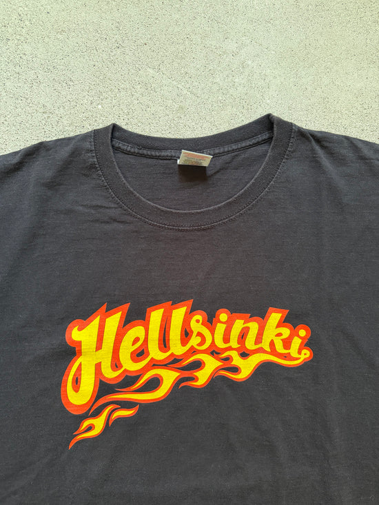 2000s Helsinki Flame Logo Tee| Size XL