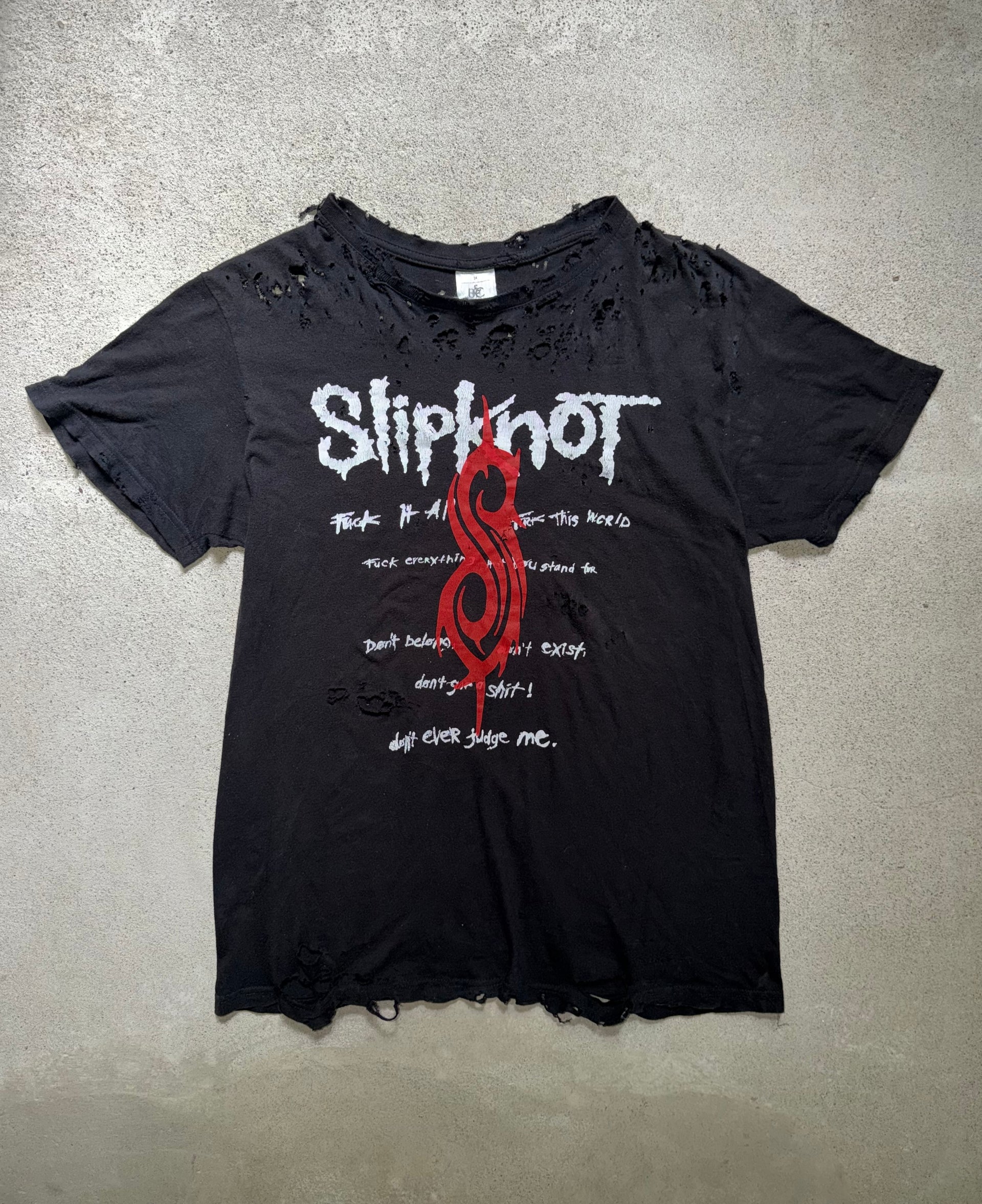 2000s Slipknot Distressed Tee | Size M