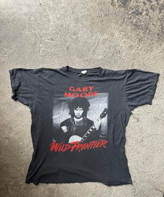 Gary Moore Wild Frontier World Tour 1987 Vintage Tee | Size L