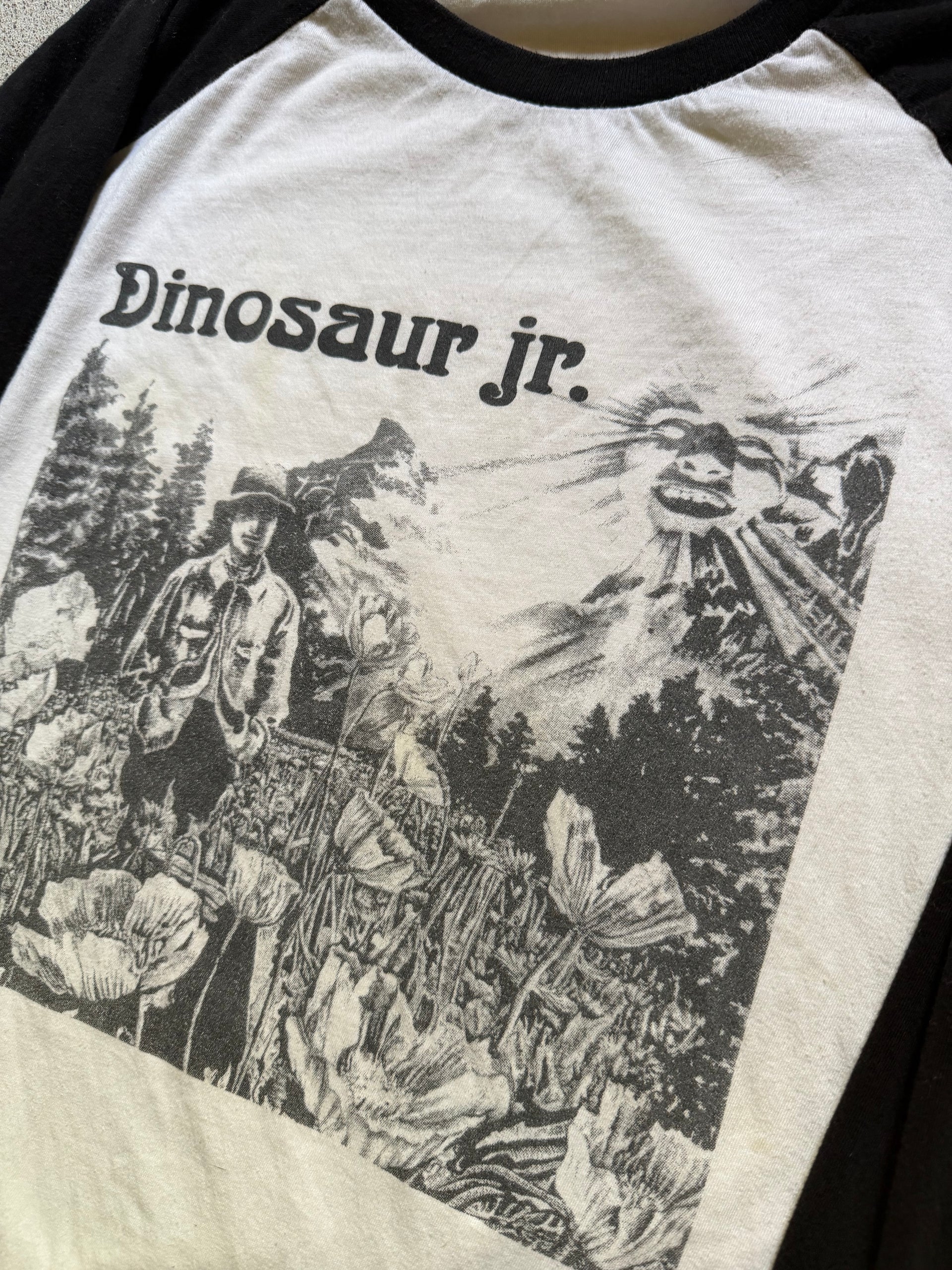 2000s Dinosaur Jr. Raglan Long Sleeve Tee | Size L