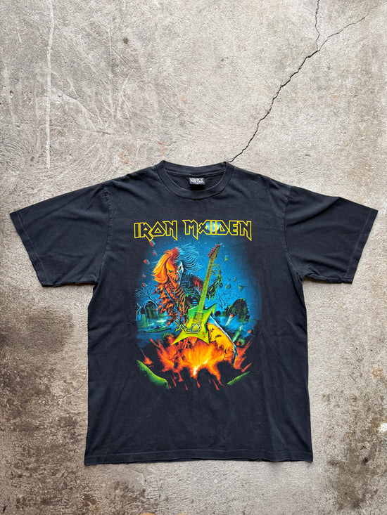 90s Faded Iron Maiden Tee | Size XL