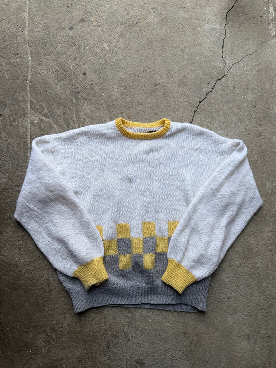 80s Vintage Knit Sweater | Size L