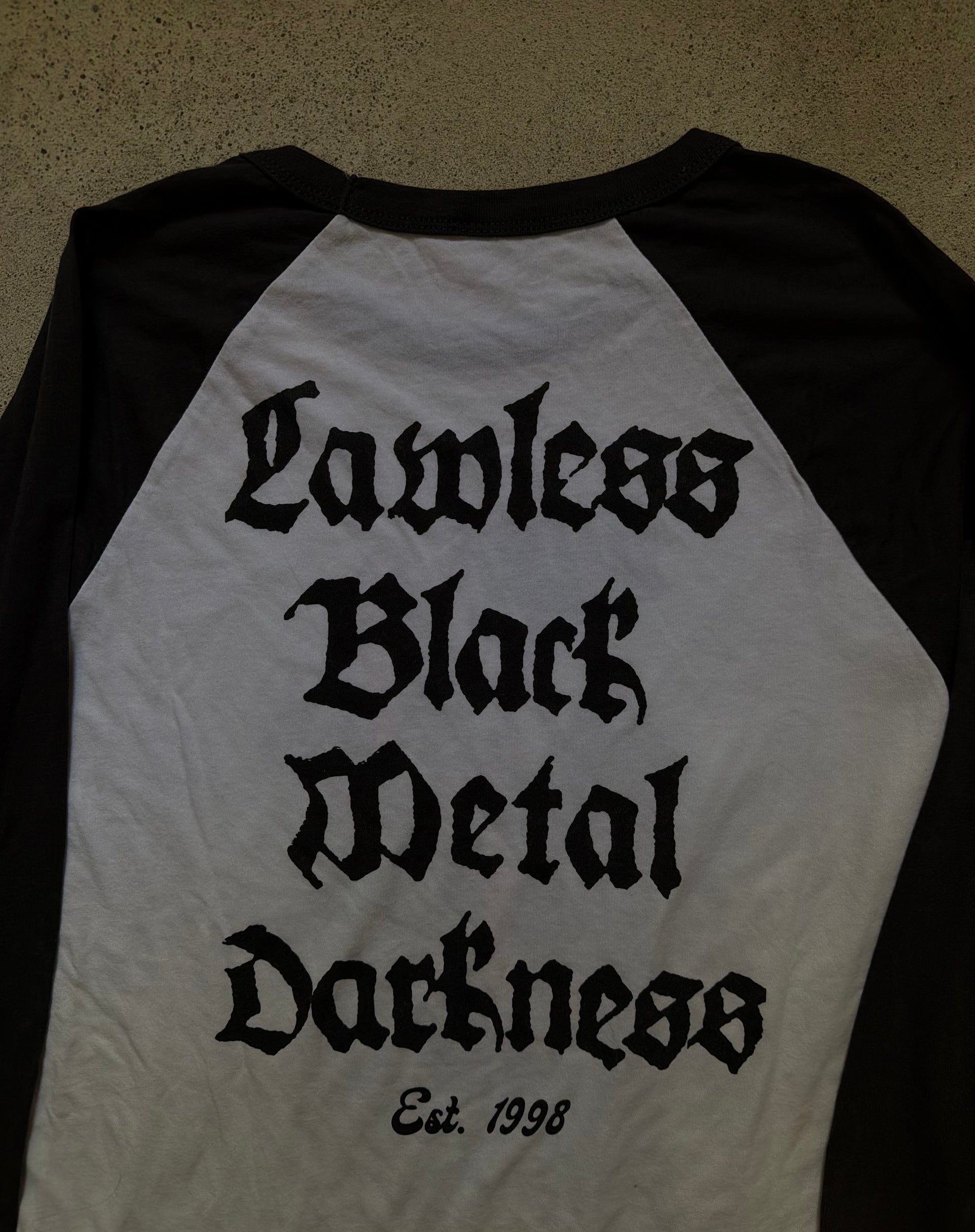 2000s Watain Lawless Black Metal Darkness Raglan | Size L