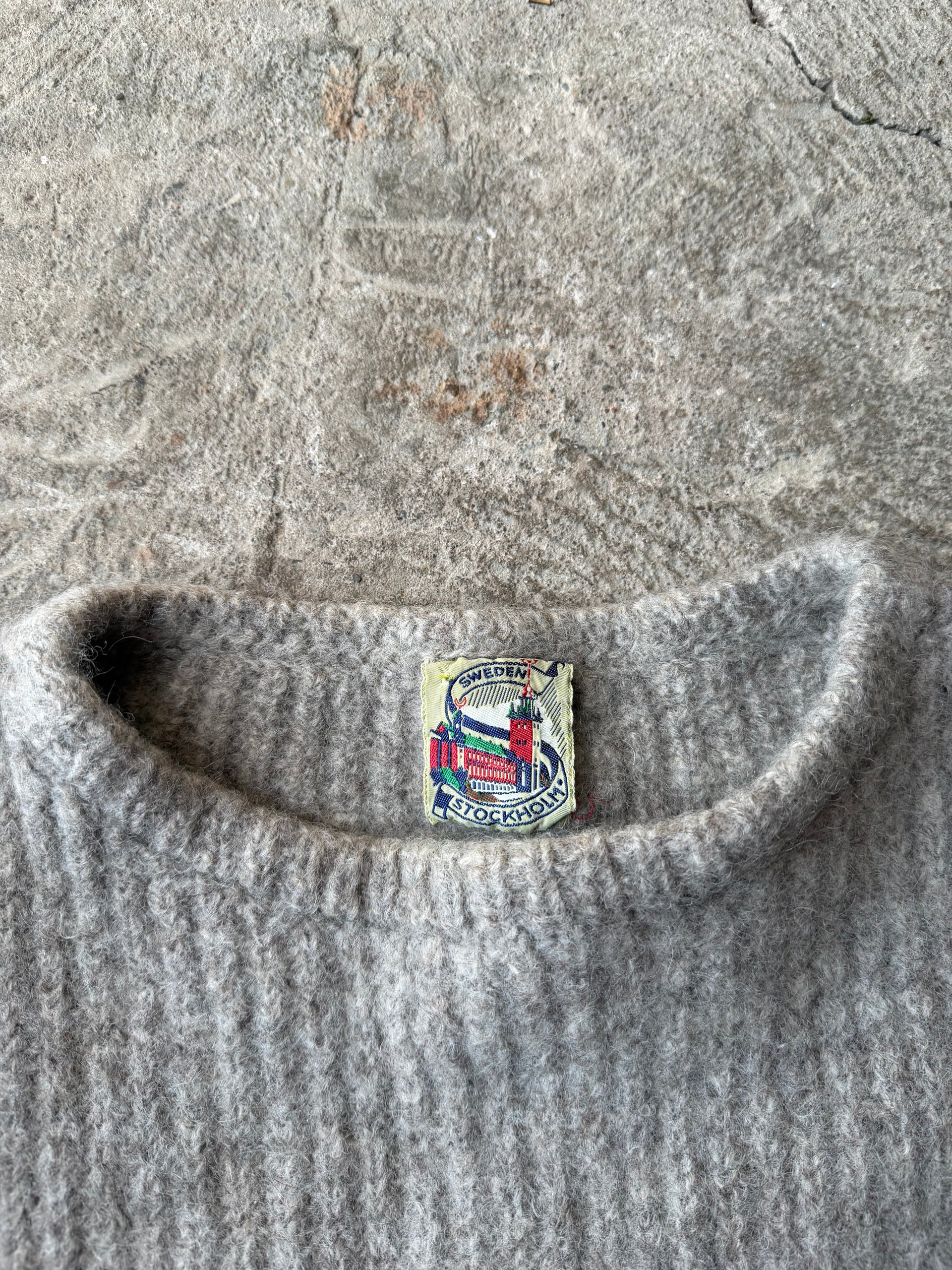 80s Sweden Stockholm Wool Knit Sweater | Size M