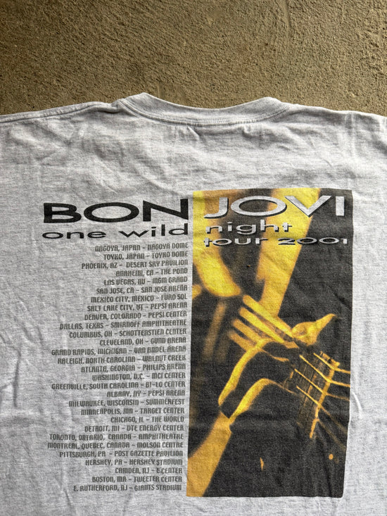 Bon Jovi One Wild Night Tour 2001 Single Stitch Tee | Size L