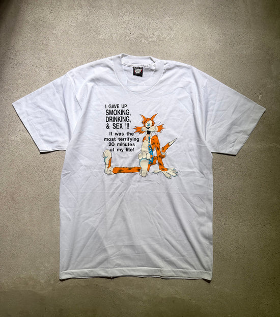 80s Bill the Cat “I Gave Up…” T-Shirt | Size XL