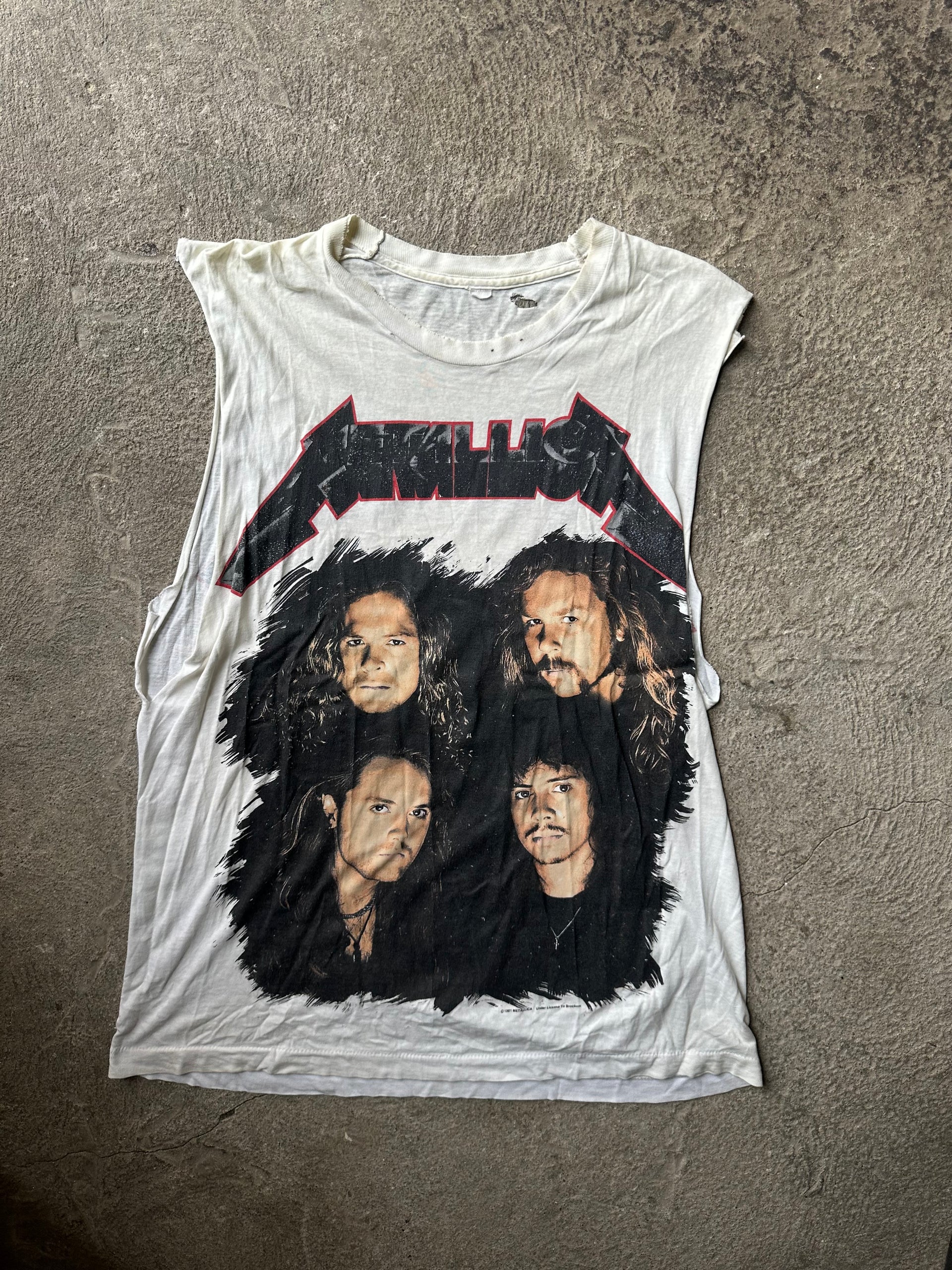 Metallica Nowhere Else to Roam 1993 Sleeveless Vintage Tee | Size L/XL