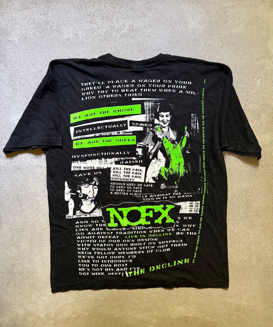 2000s NOFX The Decline All Over Print Tee | Size XL