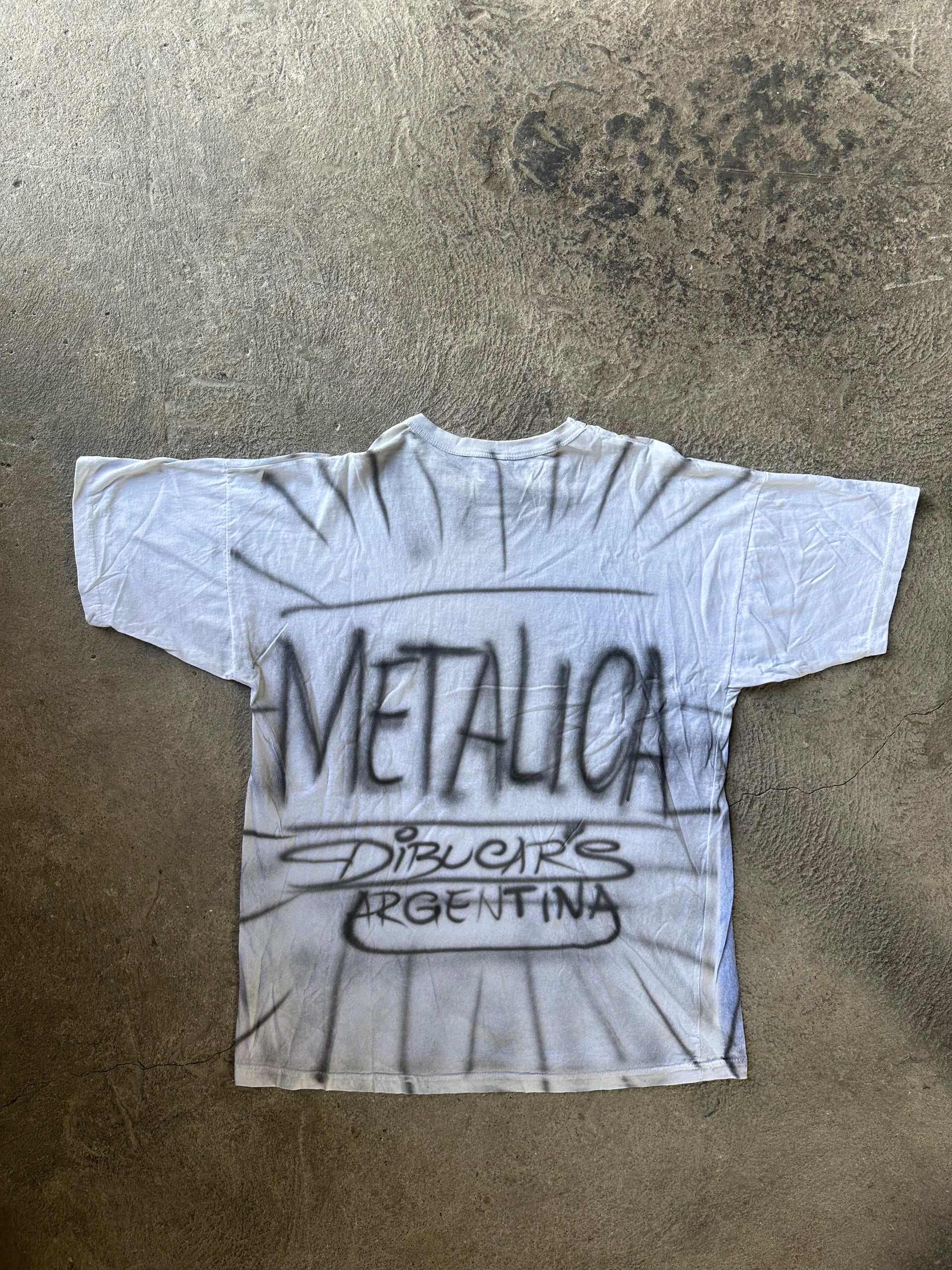 Metallica Argentina Bootleg Airbrush Tee | Size X