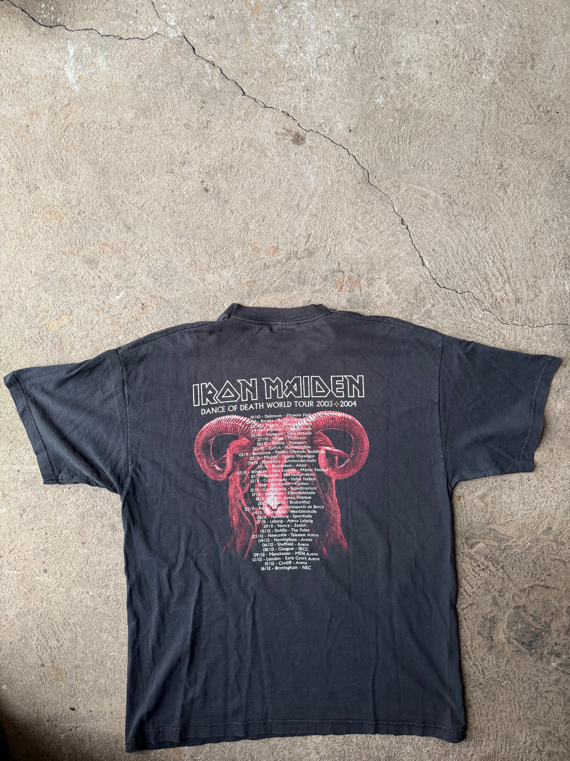 00s Iron Maiden “Dance of Death” Tour T-Shirt | Size XL