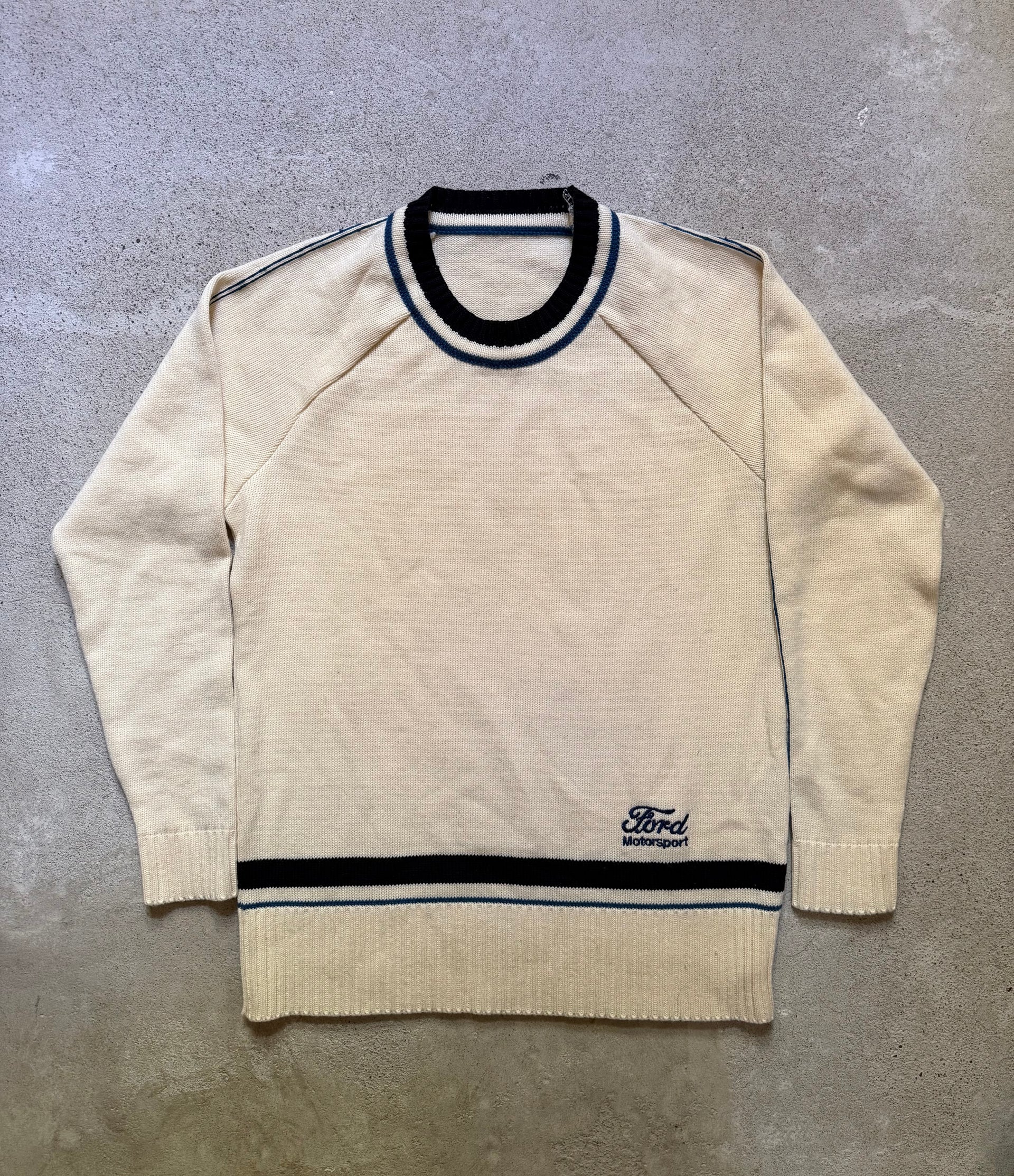 90s Ford Motorsport Knitted Sweater | Size L