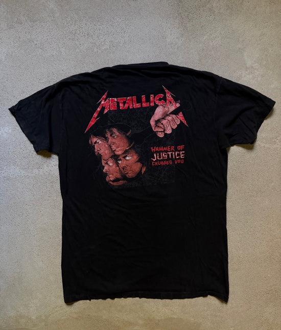 80s Metallica Damaged Justice Tee | Size XL