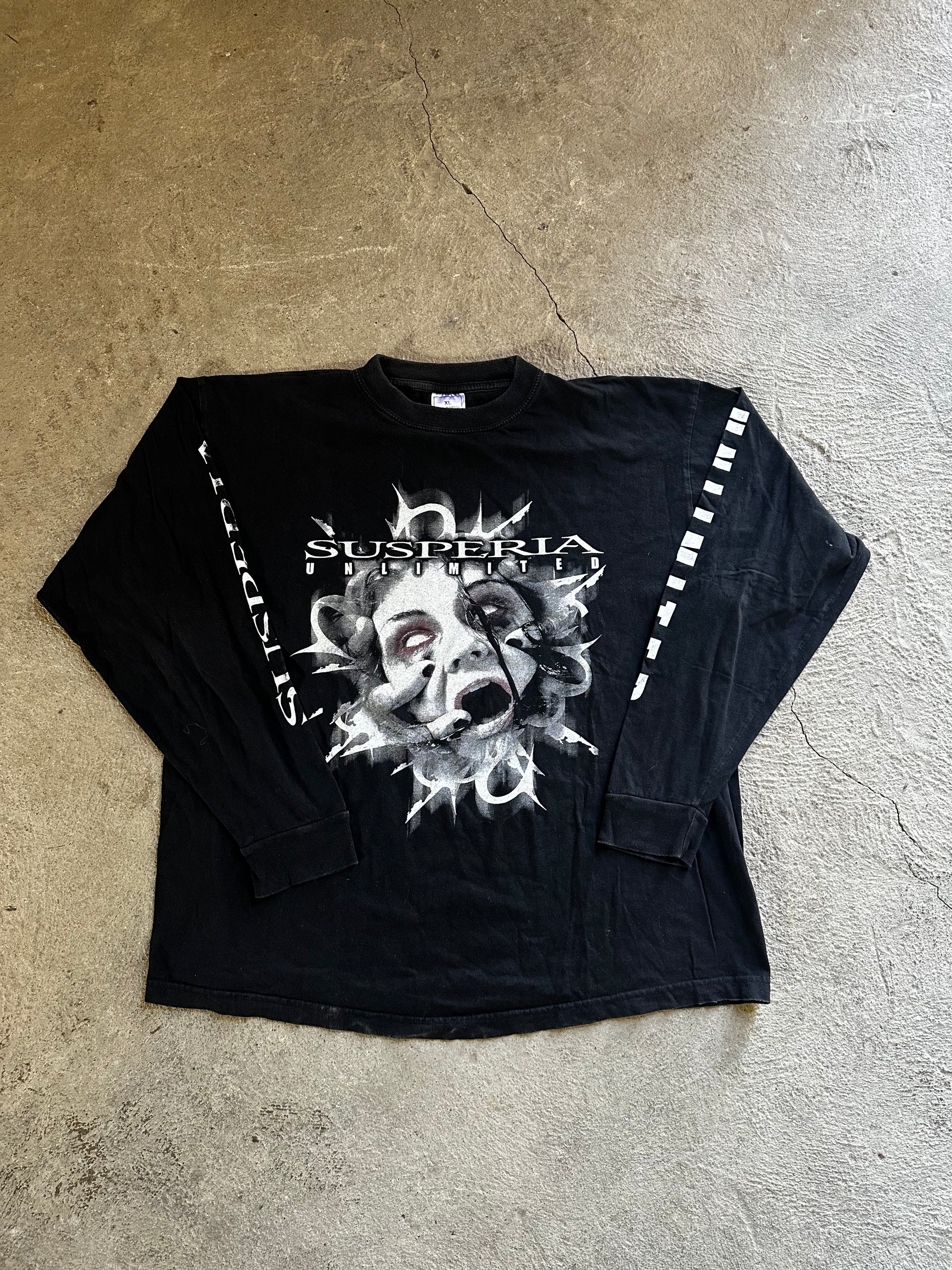 Susperia “Unlimited” Longsleeve 2004 | Official Band Merch | Size XL