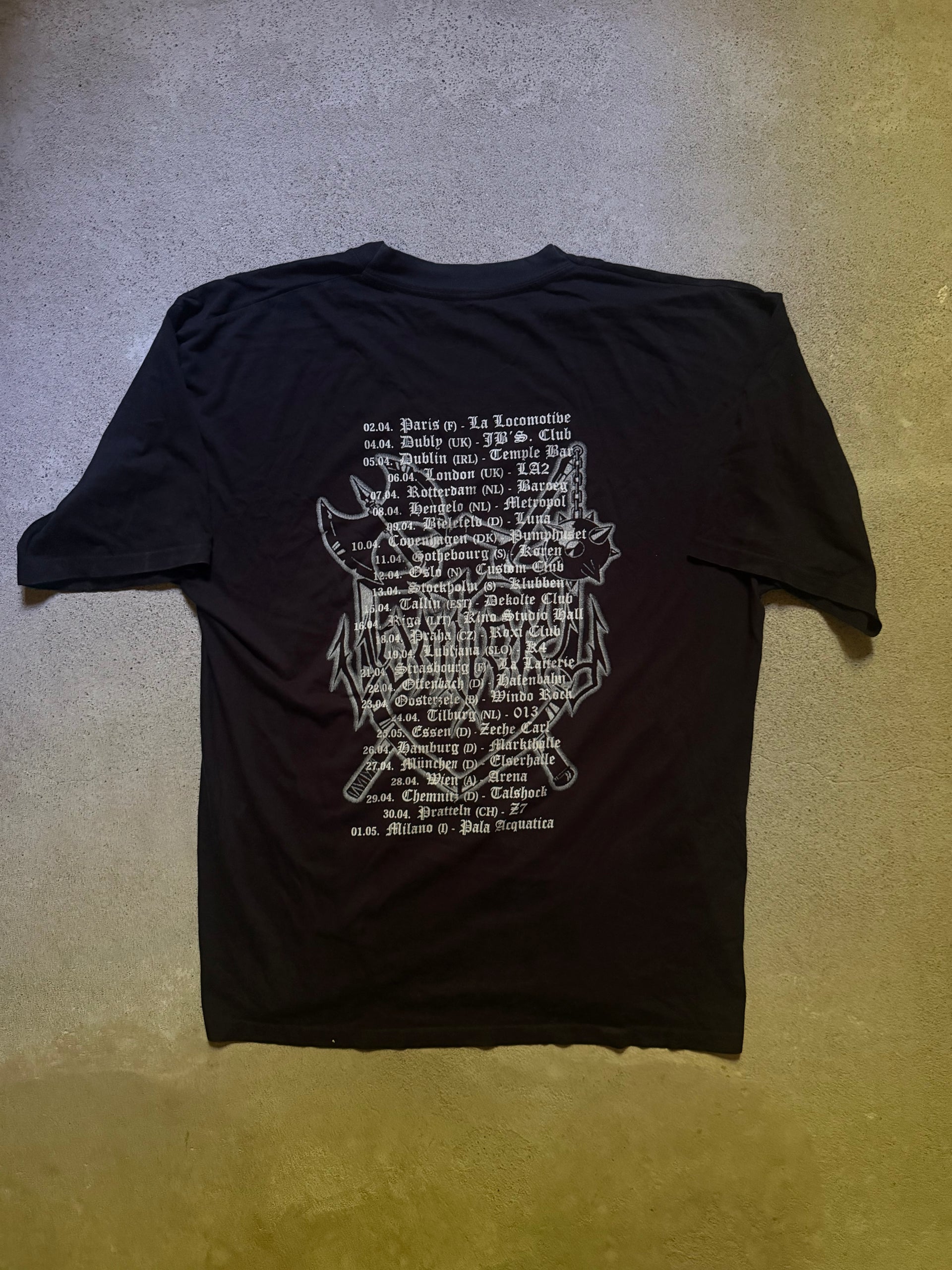 2000s Vomitory European Tour Band Tee | Size L