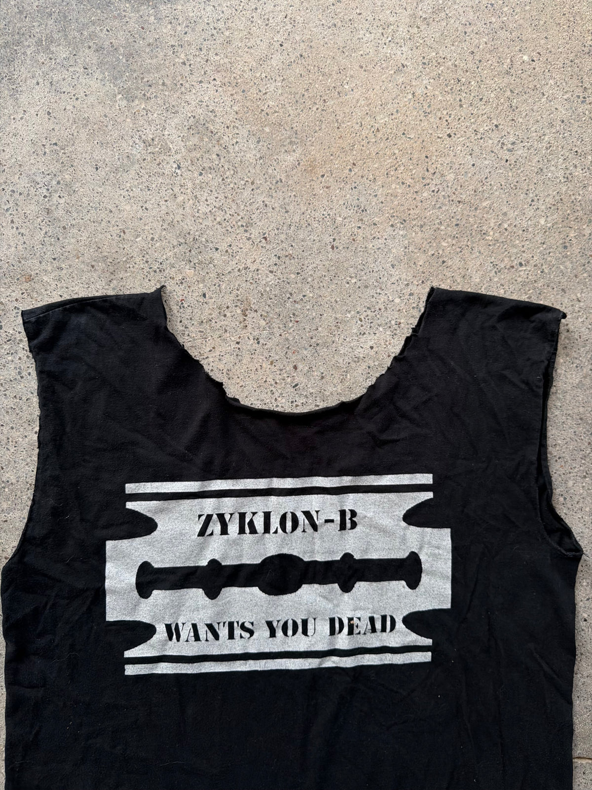 90s Zyklon-B “Blood Must Be Shed” Sleeveless T-Shirt | Size L